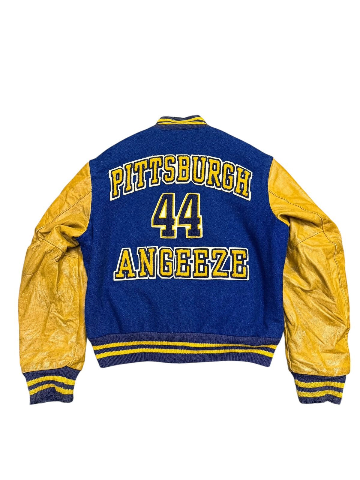 Golden Bear Vintage 80s Golden Bear Angeeze Pittsburgh Varsity Jacket Size US L / EU 52-54 / 3 - 6 Thumbnail