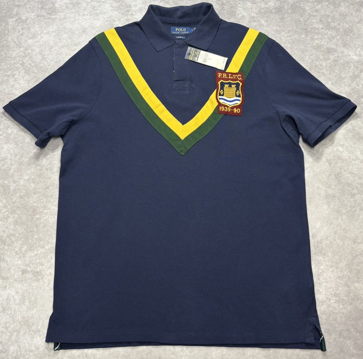 Polo Ralph Lauren Polo Ralph Lauren P.R.L.E.C 1939-40 Polo Shirt Navy Size US L / EU 52-54 / 3 - 1 Thumbnail