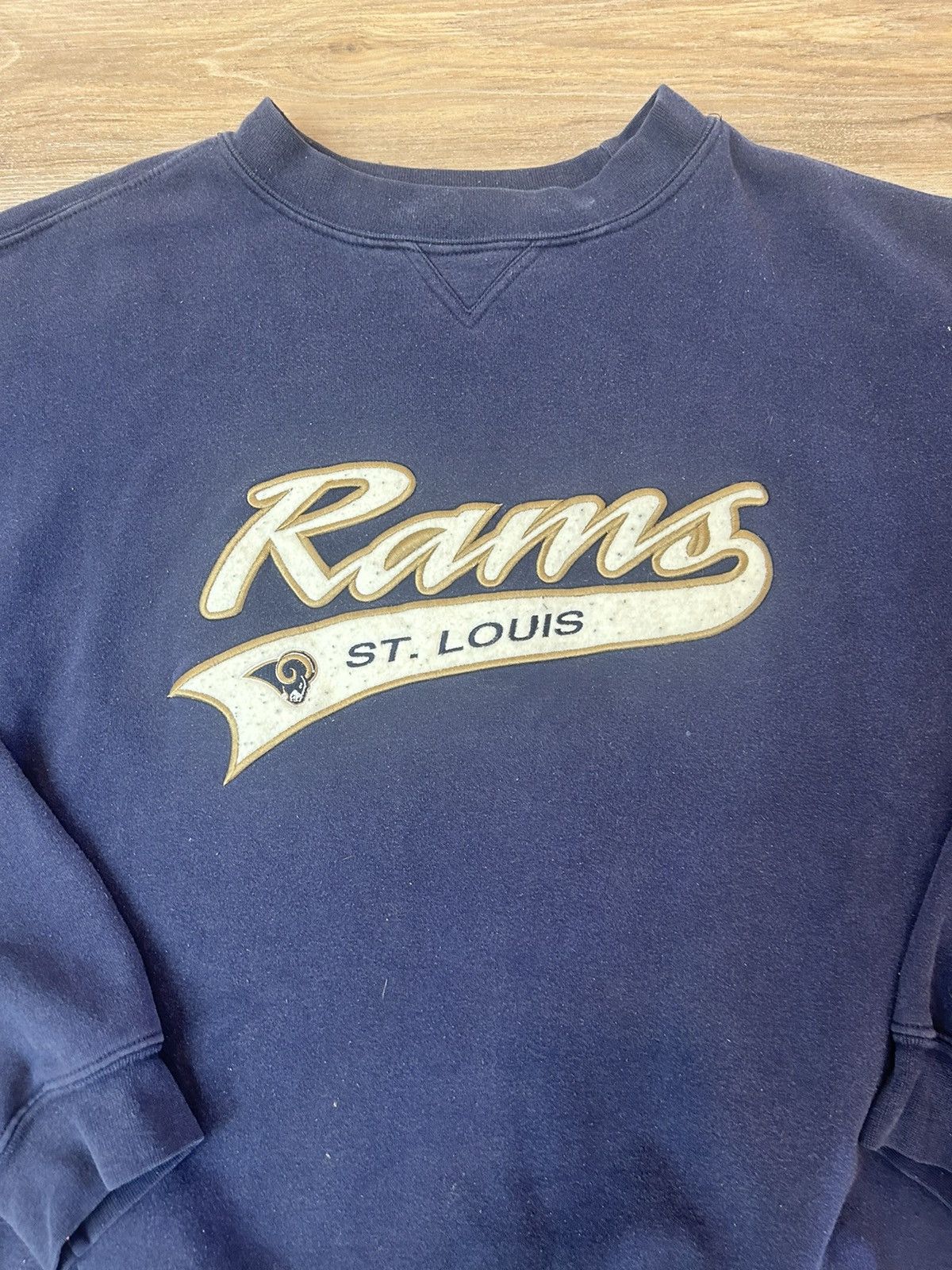 Vintage Navy Blue St. Louis Rams Crewneck Size US XL / EU 56 / 4 - 3 Thumbnail