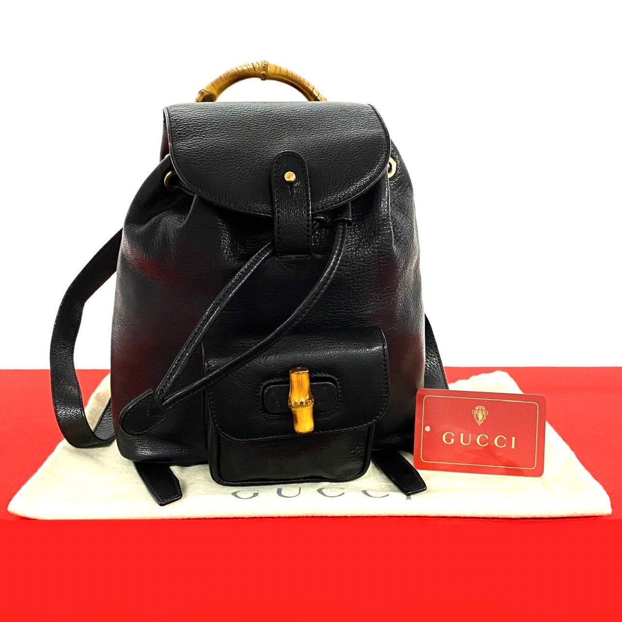 Gucci Gucci Backpack Black Leather Size ONE SIZE - 1 Thumbnail
