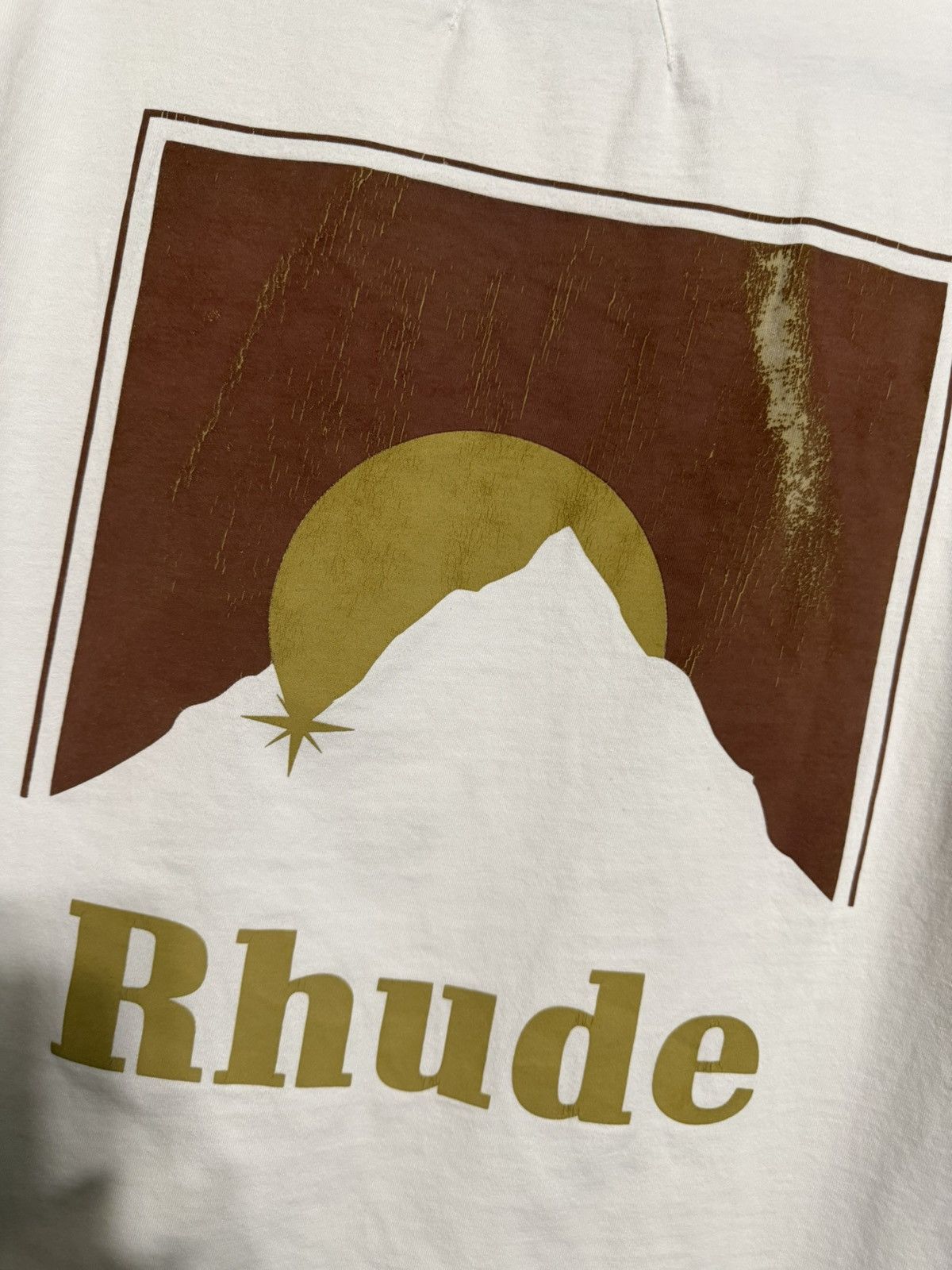 Rhude Moonlight Tshirt in White/Red/Gold Size US M / EU 48-50 / 2 - 9 Thumbnail
