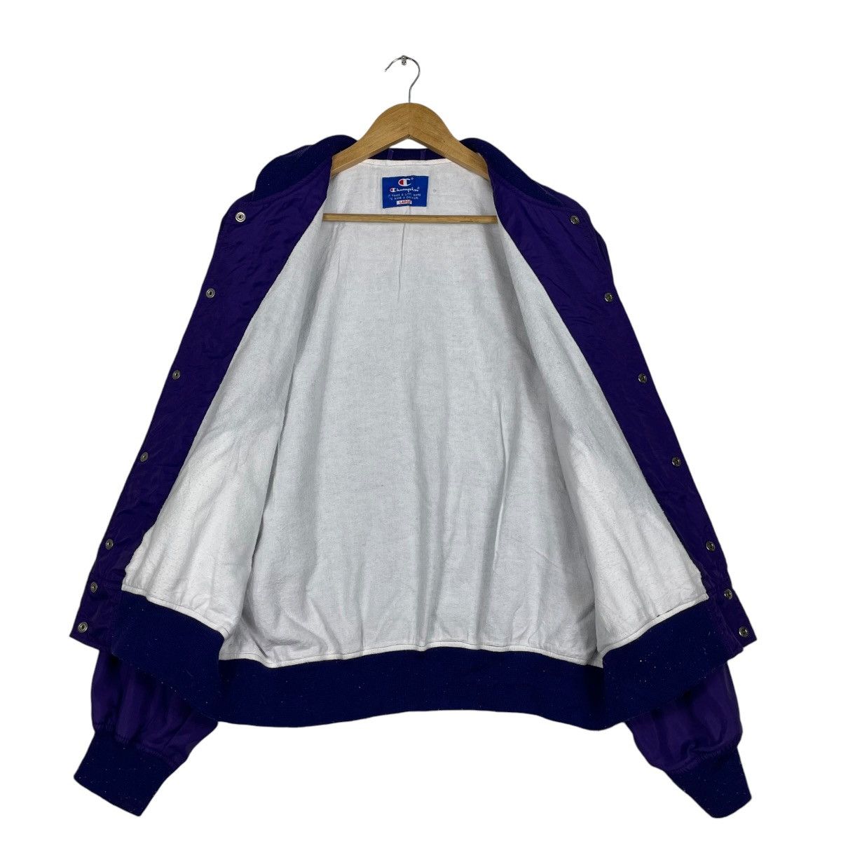 Champion × Vintage 💥70s CHAMPION LIGHT BOMBER SNAP BUTTON Size US L / EU 52-54 / 3 - 11 Thumbnail