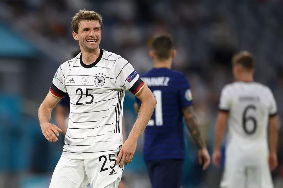 Adidas × All Sport GERMANY 2019 2021 HOME MULLER FOOTBALL SHIRT SOCCER JERSEY Size US XL / EU 56 / 4 - 9 Thumbnail