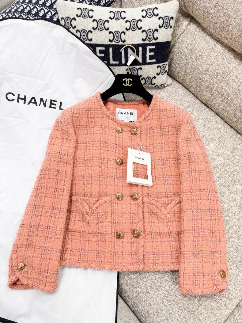 Chanel Chanel Plaid wool alpaca plaid soft tweed long-sleeved jac Size XS / US 0-2 / IT 36-38 - 2 Thumbnail