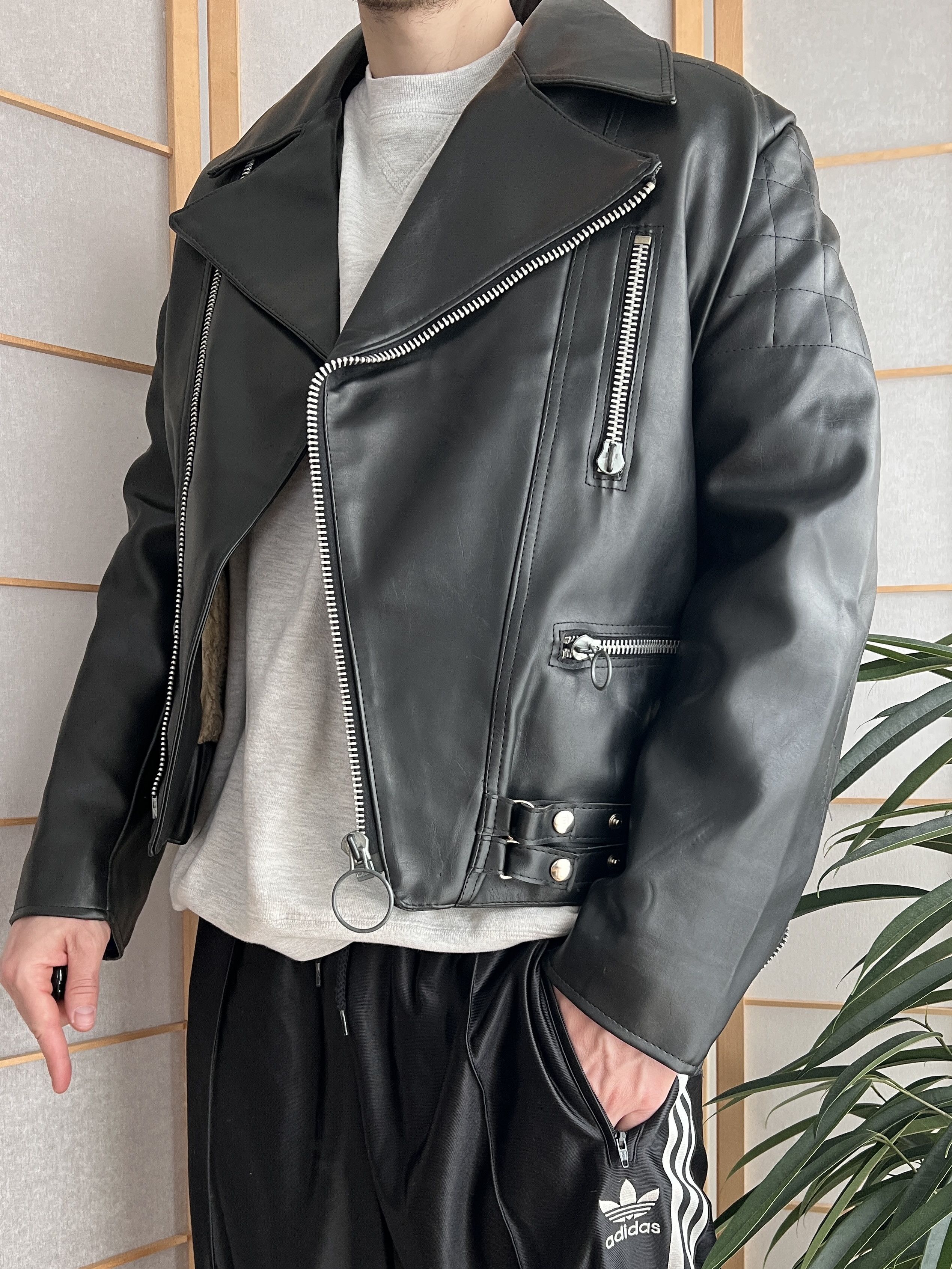 Hysteric Glamour Vegan eco leather 90s Biker jacket bomber opium avant garde Size US M / EU 48-50 / 2 - 6 Thumbnail