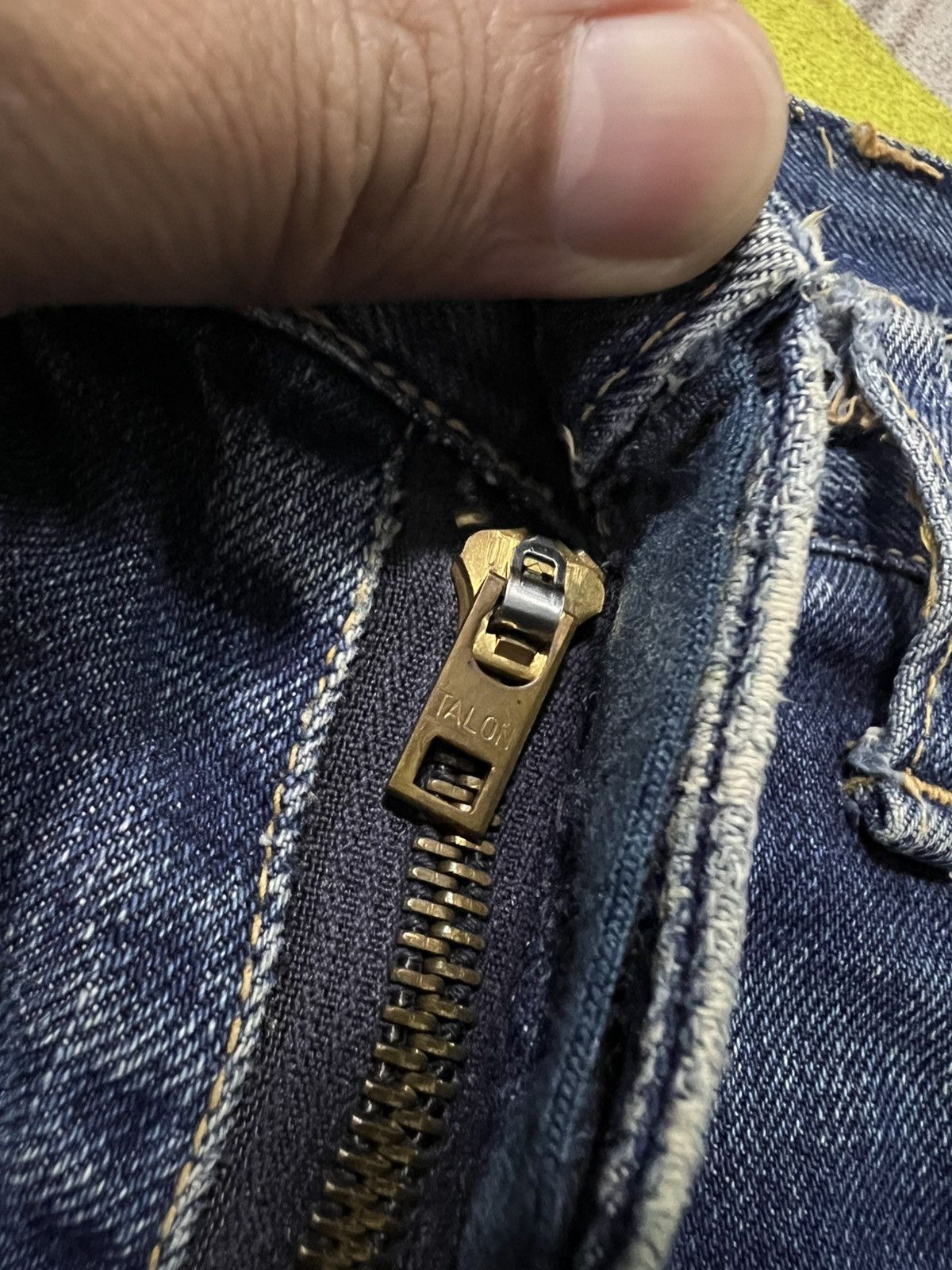 Vintage 70’s Bison Genuine Western Mudwash Bootcut Zip Talon Jean Size US 29 - 10 Thumbnail