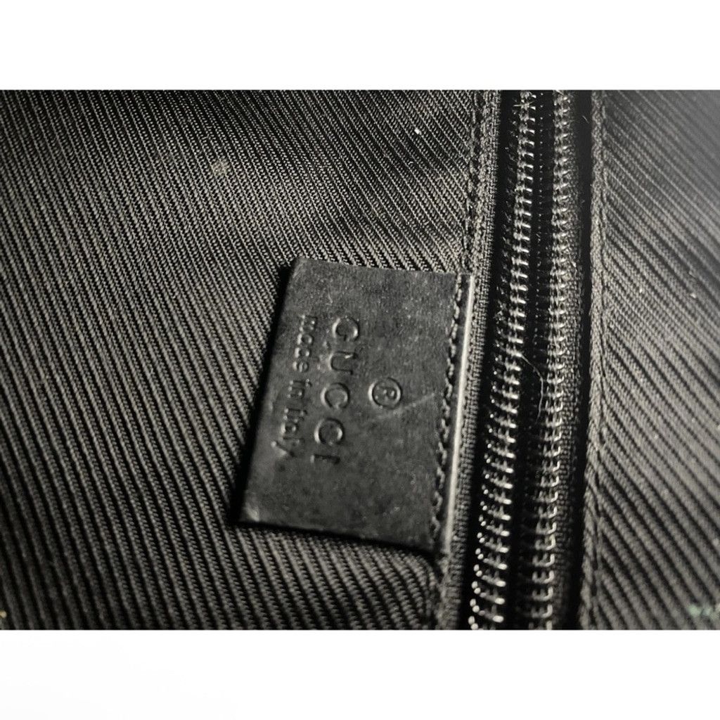 Gucci Gucci Black Denim Monogram Hobo Half Moon Shoulder Bag Size ONE SIZE - 8 Thumbnail