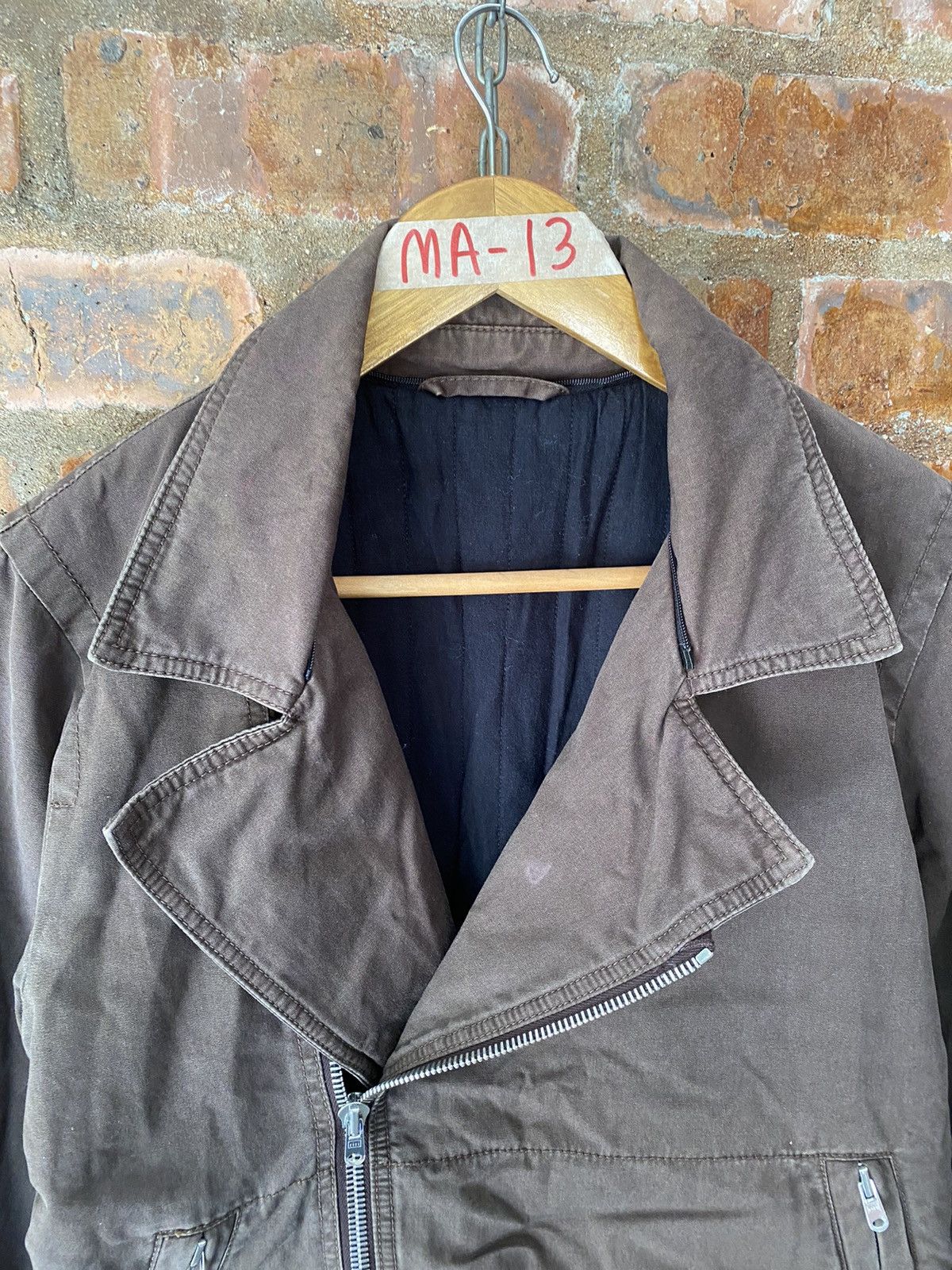Maison Margiela AW2006 Asymmetrical Cafe racer Double collar Jacket Size US S / EU 44-46 / 1 - 7 Thumbnail