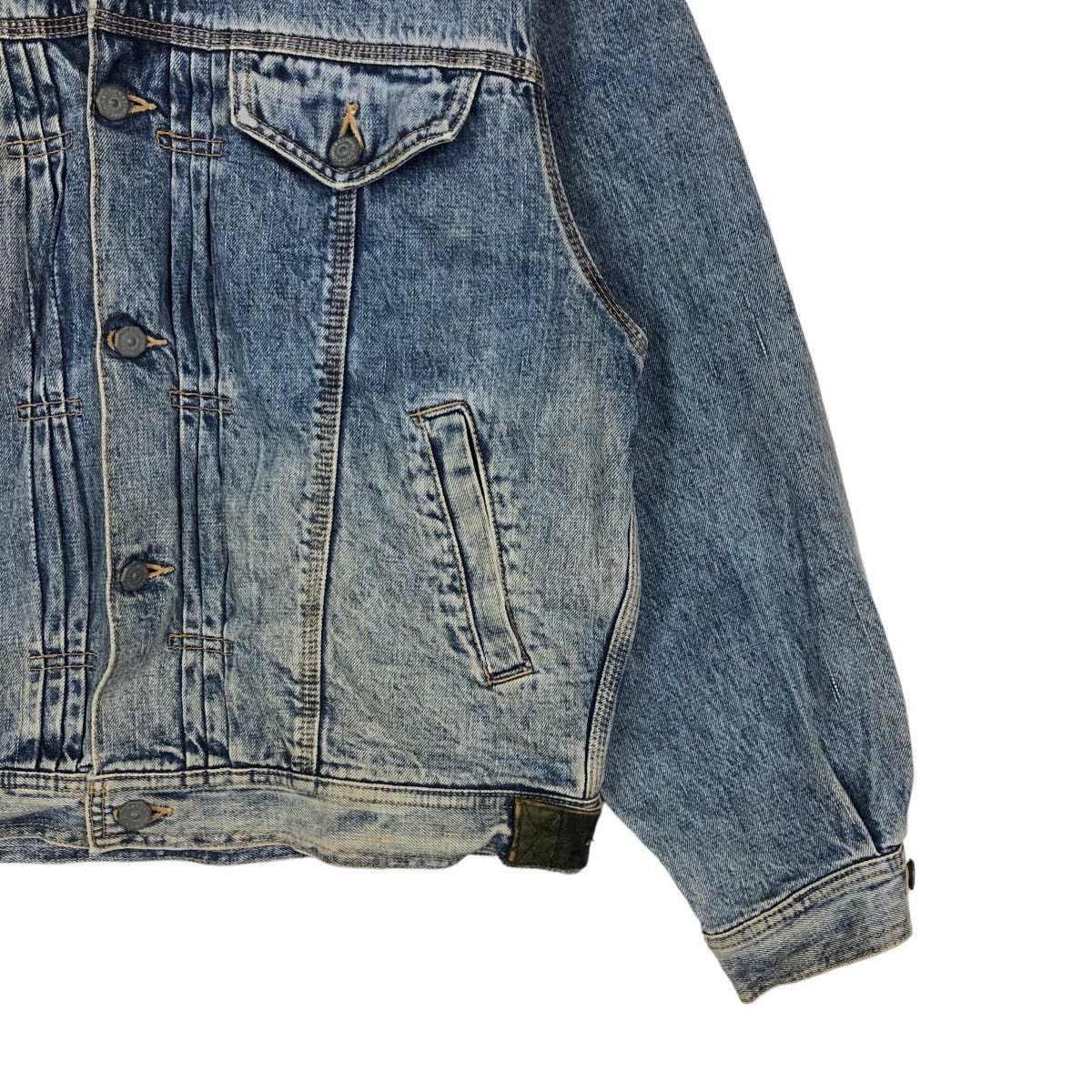 Vintage 🔥80s Vintage Edwin Denim Jacket Union Made Biker Racer Wear Size US L / EU 52-54 / 3 - 4 Thumbnail