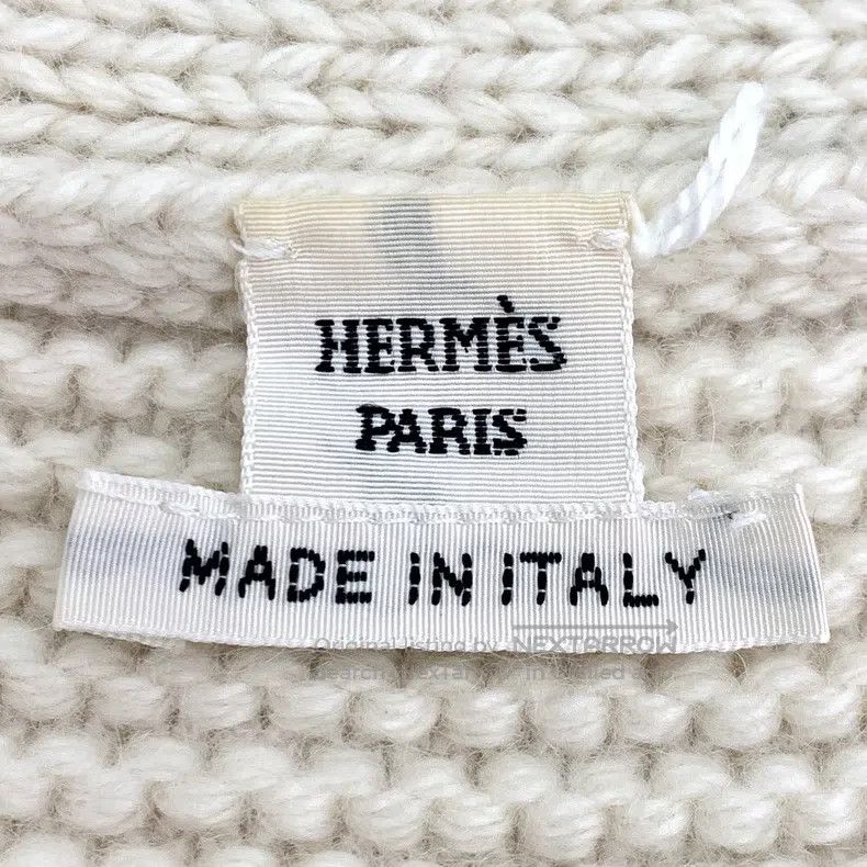 Hermes Hermes Beige Single-Breasted Mid-Length Cashmere Cardigan Size XXS / US 00 / IT 34 - 6 Thumbnail