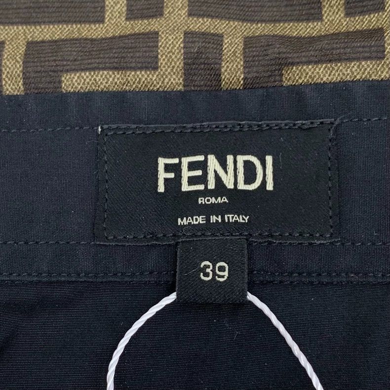 Fendi Black Logo Long Sleeve Cotton Shirt Size US M / EU 48-50 / 2 - 5 Thumbnail