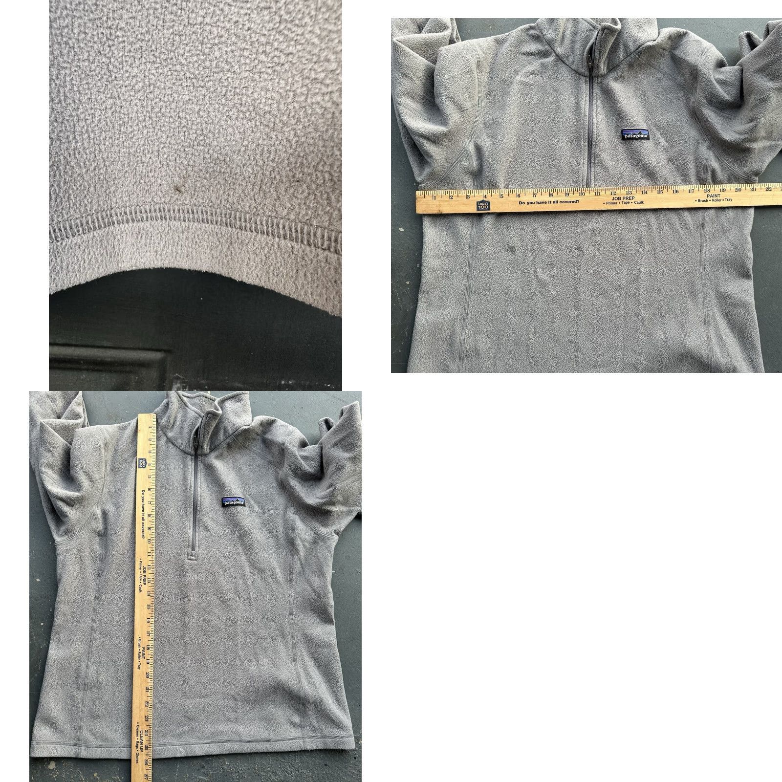 Patagonia Patagonia Women's Fleece Pullover 1/4 Zip Embroidered Logo Gray XL Hinweise: Uber Embroidery? Size XL / US 12-14 / IT 48-50 - 8 Thumbnail