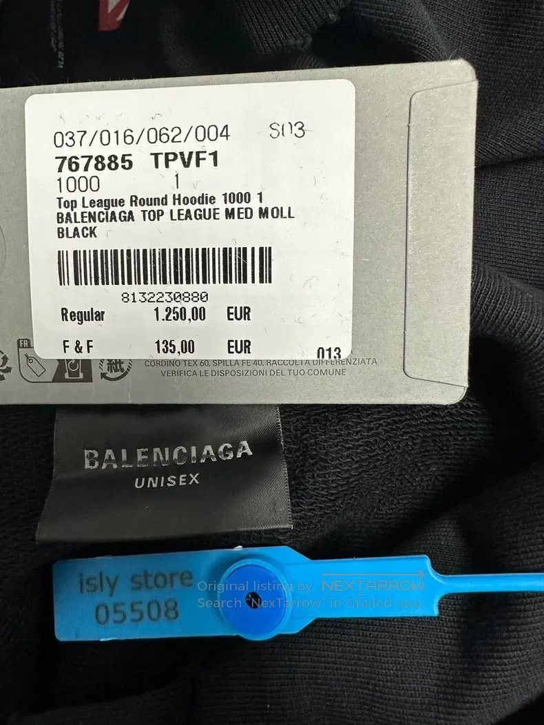 Balenciaga Balenciaga Alphabet Pattern Printed Hooded Sweatshirt Size US S / EU 44-46 / 1 - 4 Thumbnail