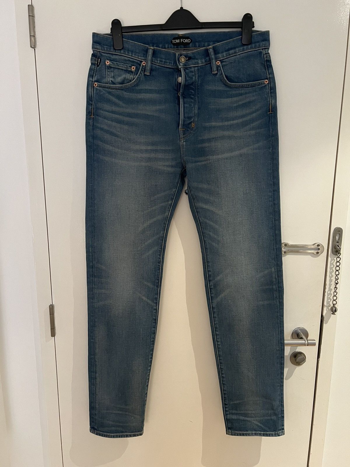 Tom Ford Tom Ford Standard Fit Whashed Blue Jean 34 98% Cotton Size US 34 / EU 50 - 2 Thumbnail