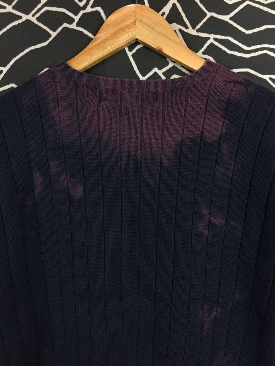 Ralph Lauren Vtg Distressed Ralph Lauren Cropped Fit Knit Sweater Size US M / EU 48-50 / 2 - 9 Thumbnail