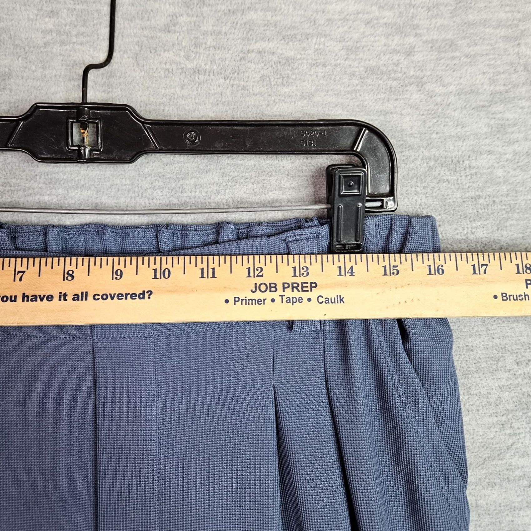 Vintage Halara Women’s Pants Size L Blue Gray Elastic Waist NWT Wide Leg Casual Comfortable Polyester Elastane Regular Mens/Womens? Size 36" / US 14 / IT 50 - 7 Thumbnail