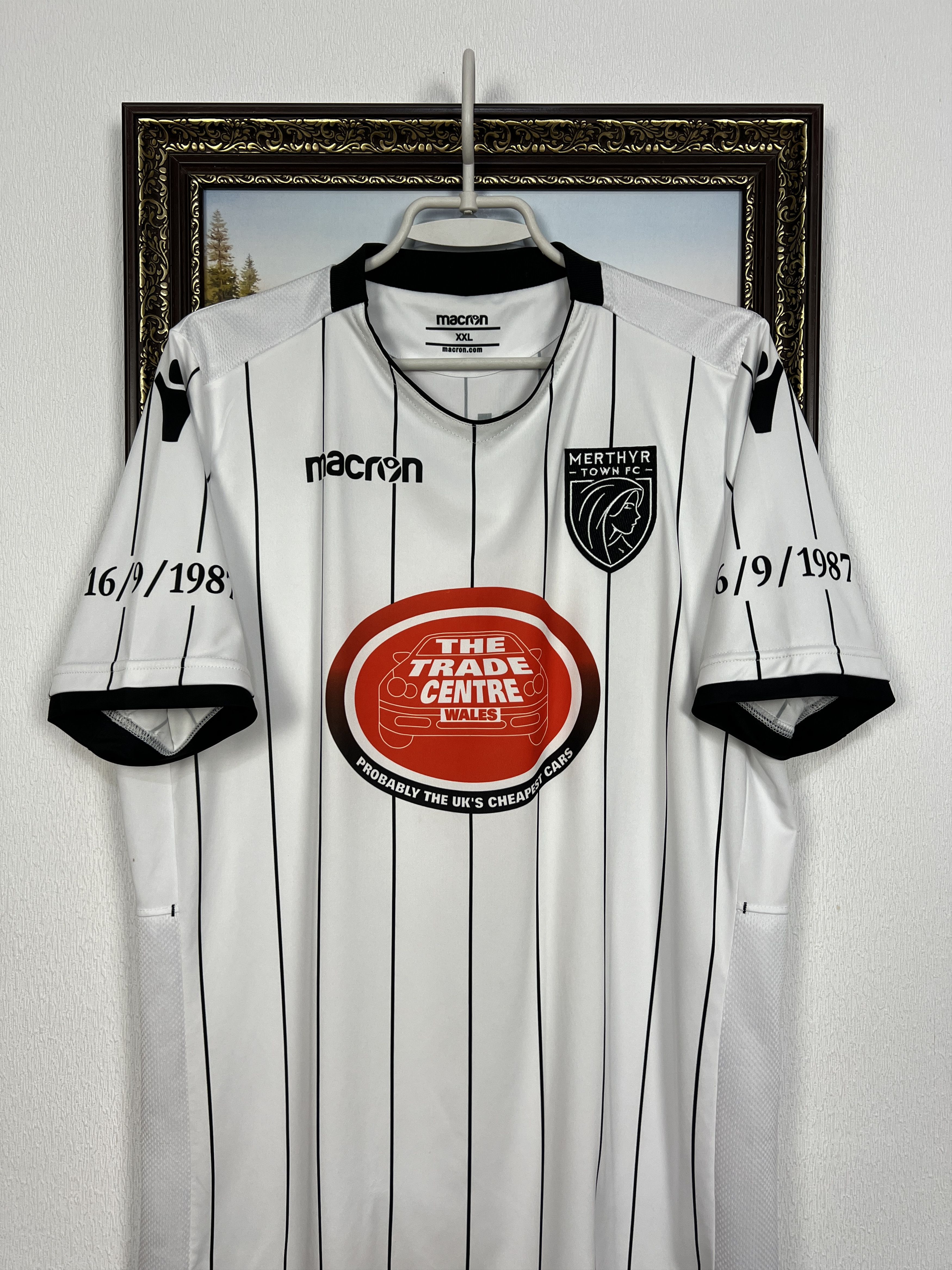 Macron Merthyr Town Football Shirts Soccer White Macron Mens Trikot Size US XXL / EU 58 / 5 - 2 Thumbnail