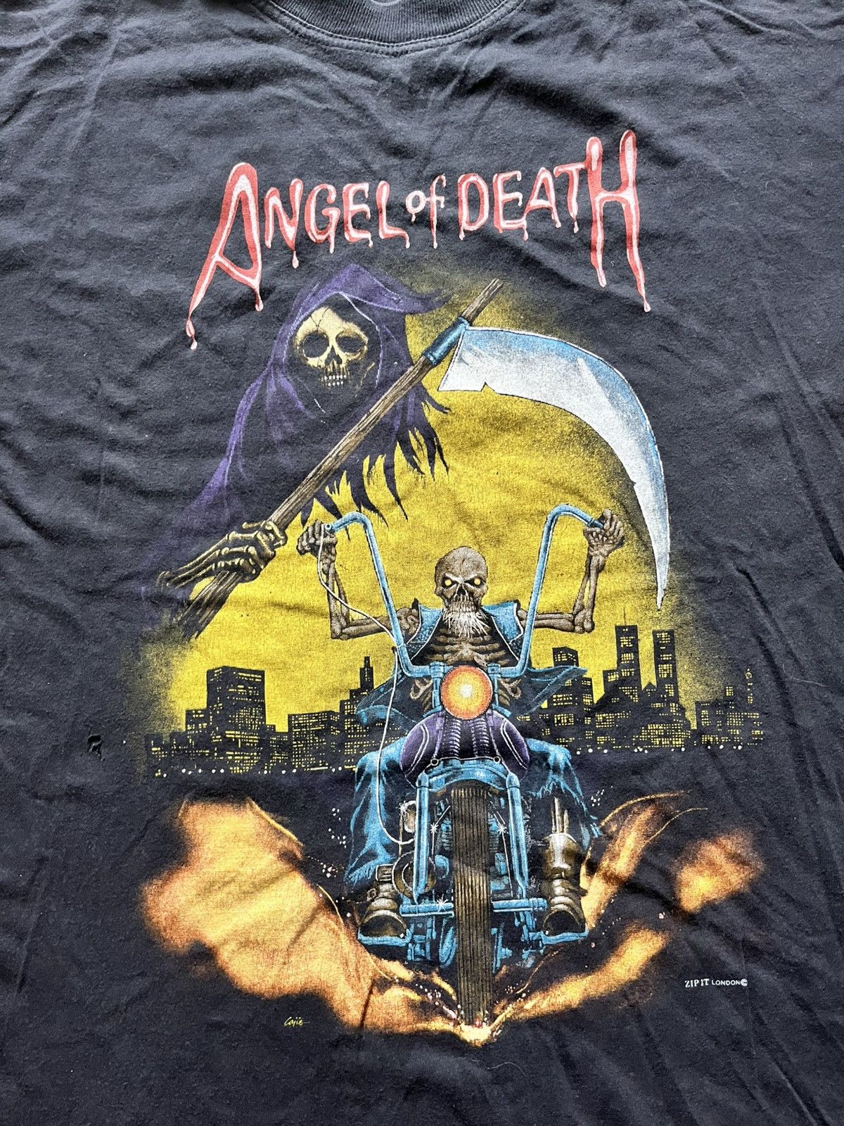 Band Tees Vintage Angel Of Death 90’s Band Tee Metal Rock Alt Grunge Size US L / EU 52-54 / 3 - 3 Thumbnail