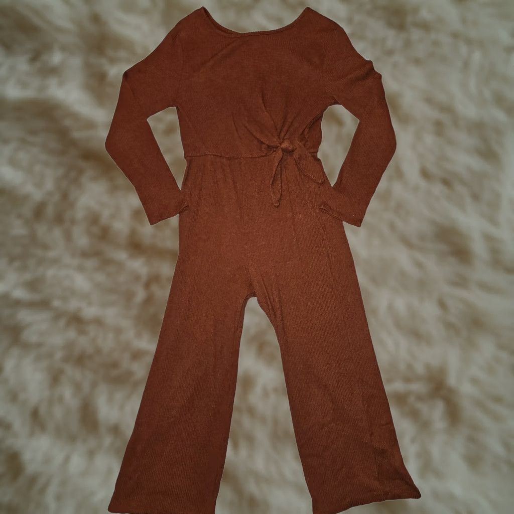 Old Navy Old Navy Romper XL 14-16 Juniors Brown Long Sleeve Ribbed Stretch Hipster Woman One-Piece Size XL / US 12-14 / IT 48-50 - 1 Thumbnail