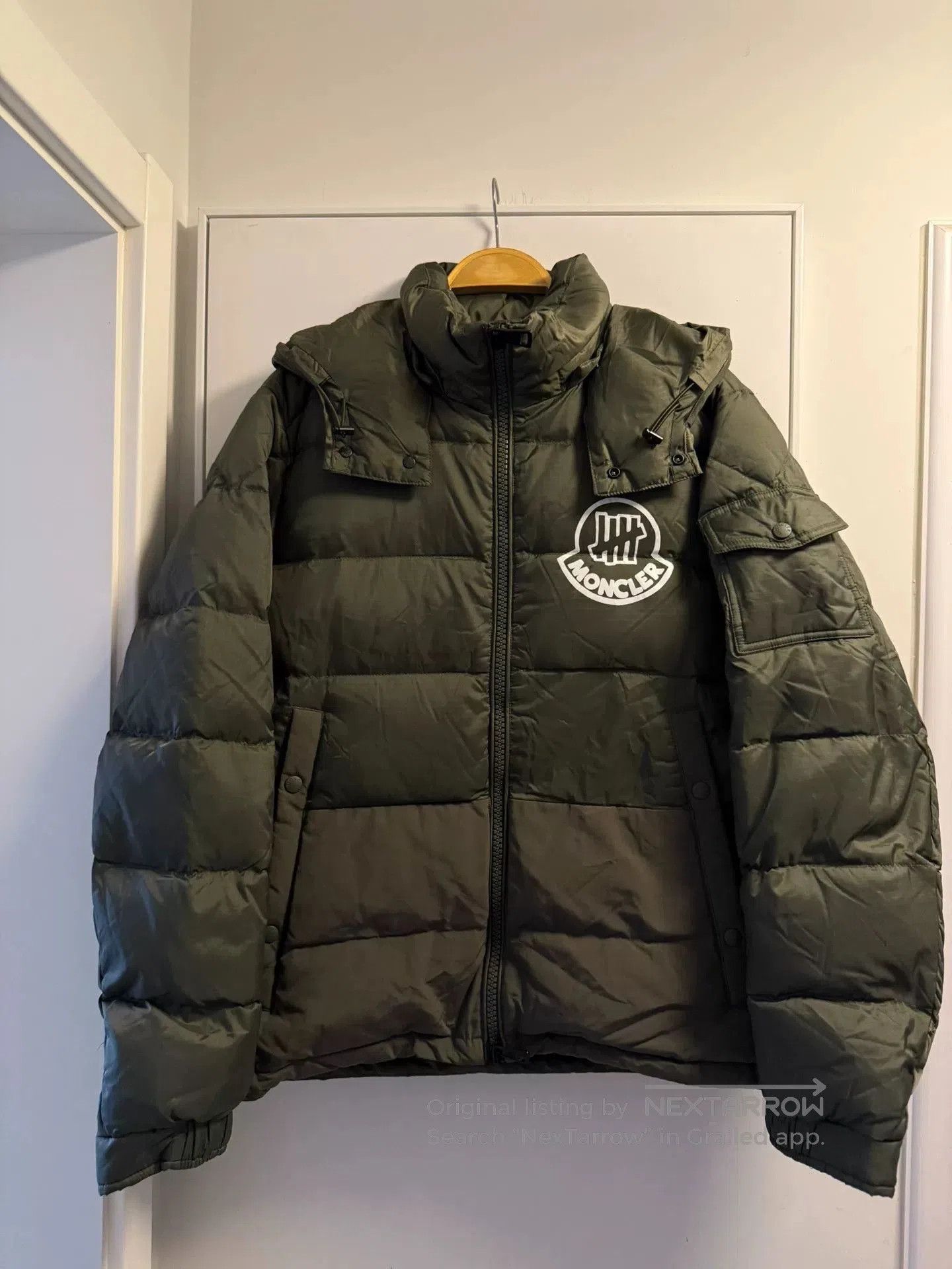 Moncler Moncler Green Hooded Puffer Jacket. Size US M / EU 48-50 / 2 - 3 Thumbnail