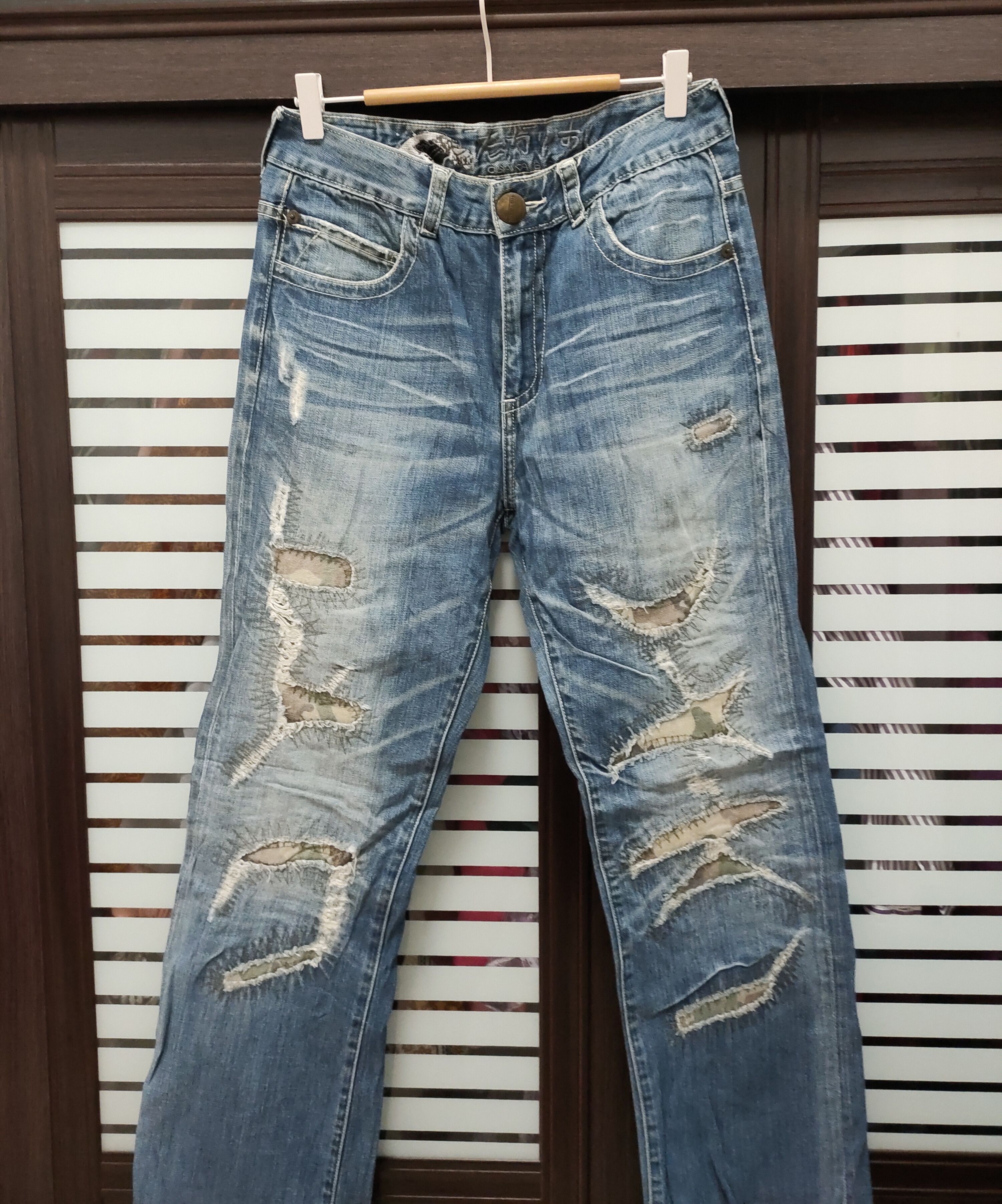 Japanese Brand 💥Japanese Brand Distressed Osaka Big Train 💥 Size US 30 / EU 46 - 1 Thumbnail