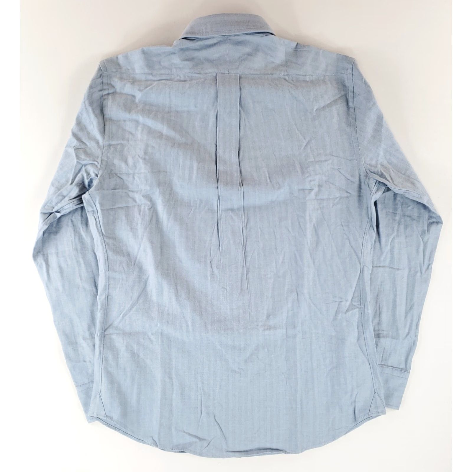Vintage Spier & Mackay Button Up Shirt Ice Blue Brushed Herringbone Mens 16.5 NWT Long Sleeve Shirt Mens 16.5 Blue NWT Size US XL / EU 56 / 4 - 5 Thumbnail