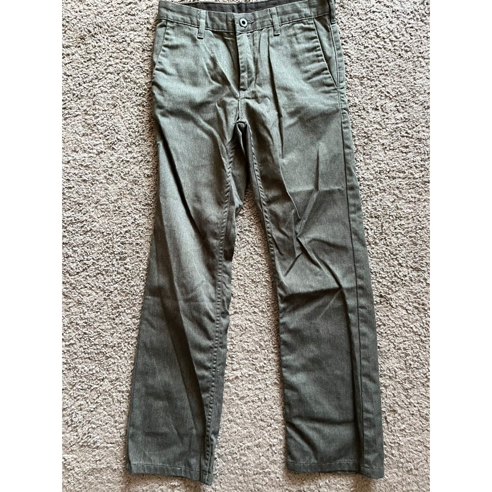 Vintage DC Shoes Women’s Slim Fit Grey Pants Size 26 Regular Chino Size 26" / US 2 / IT 38 - 4 Thumbnail