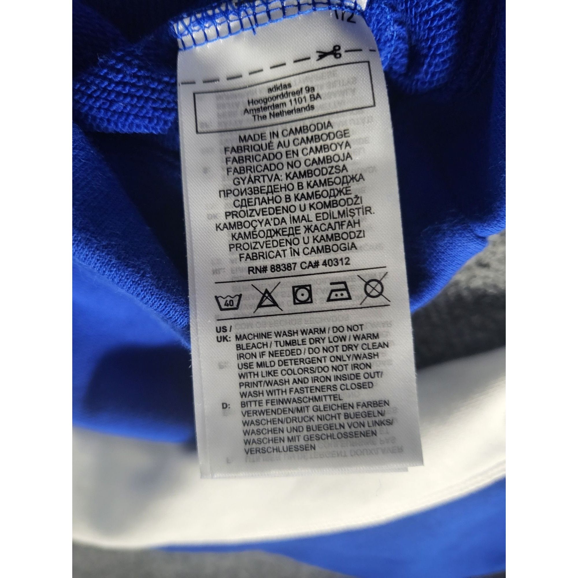 Adidas Adidas BELLISTA MOCKNECK JACKET Women Sz L Blue White Croppe Size L / US 10 / IT 46 - 9 Thumbnail