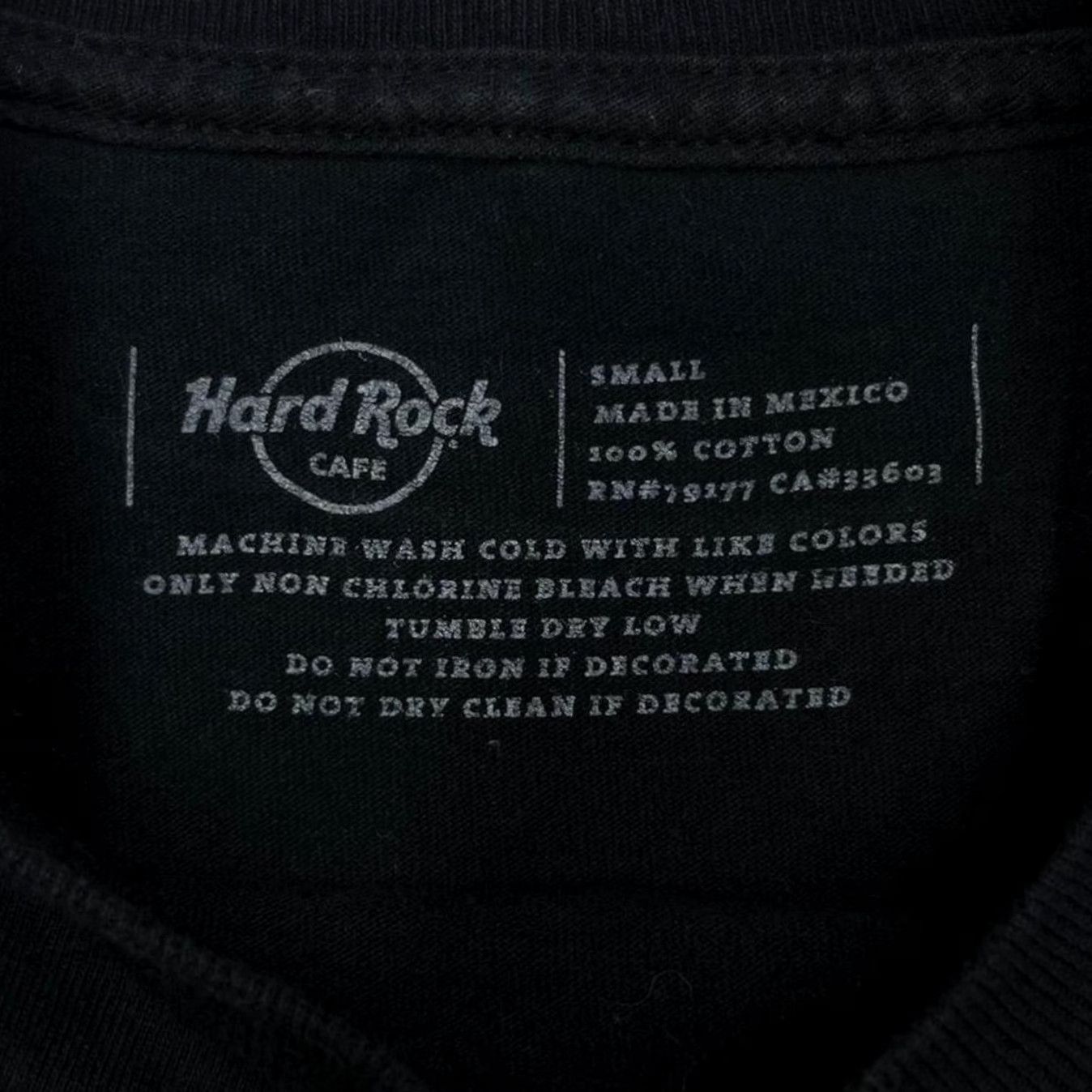 Hard Rock Cafe Hard Rock Cafe New York Souvenir Logo Spellout Graphic Black T-Shirt Small Mens Regular Short Sleeve Cotton Shirt Size US S / EU 44-46 / 1 - 2 Thumbnail