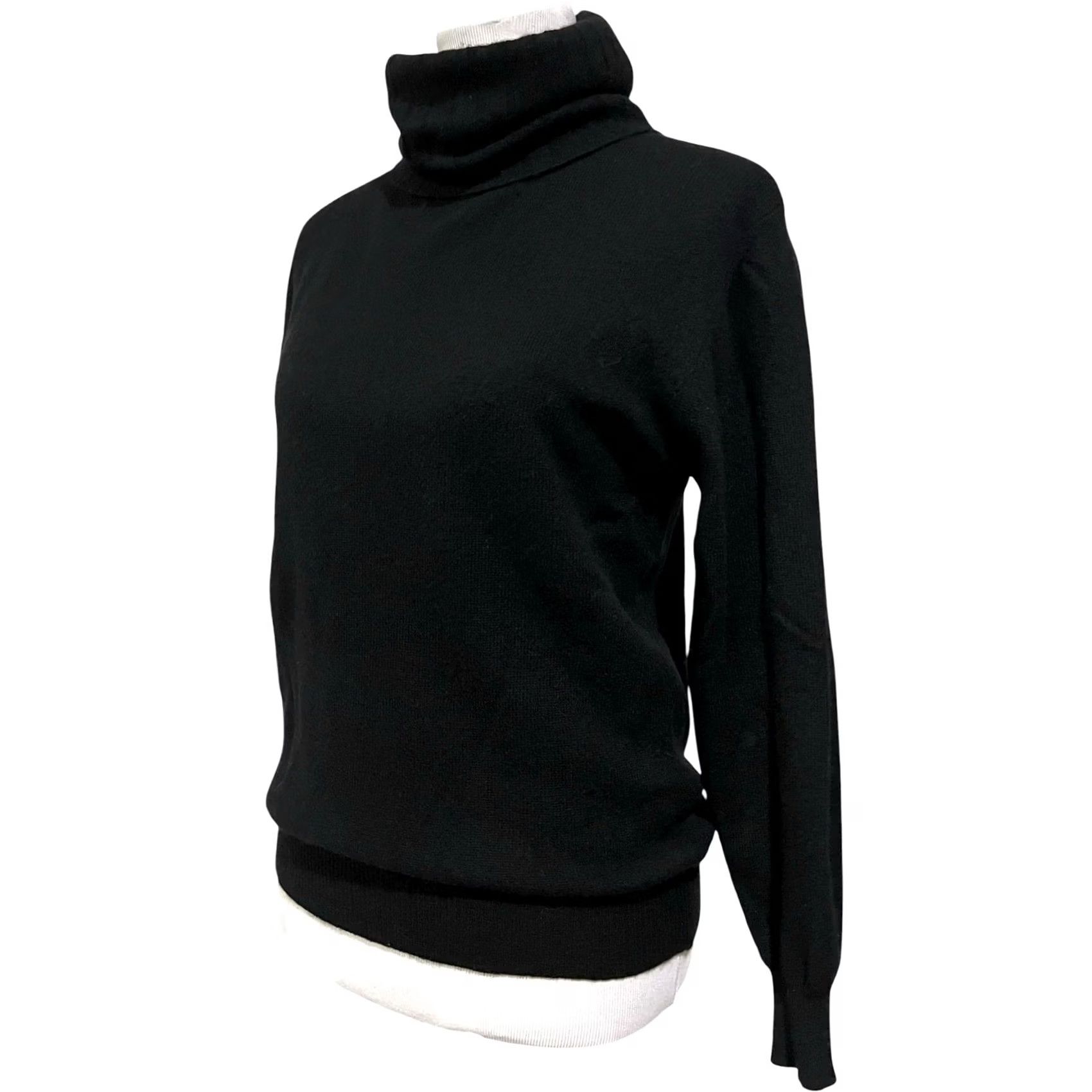 RHODE VINTAGE Courtney Rhodes Sweater Womens Turtleneck Cashmere Black Sz Small Size S / US 4 / IT 40 - 3 Thumbnail