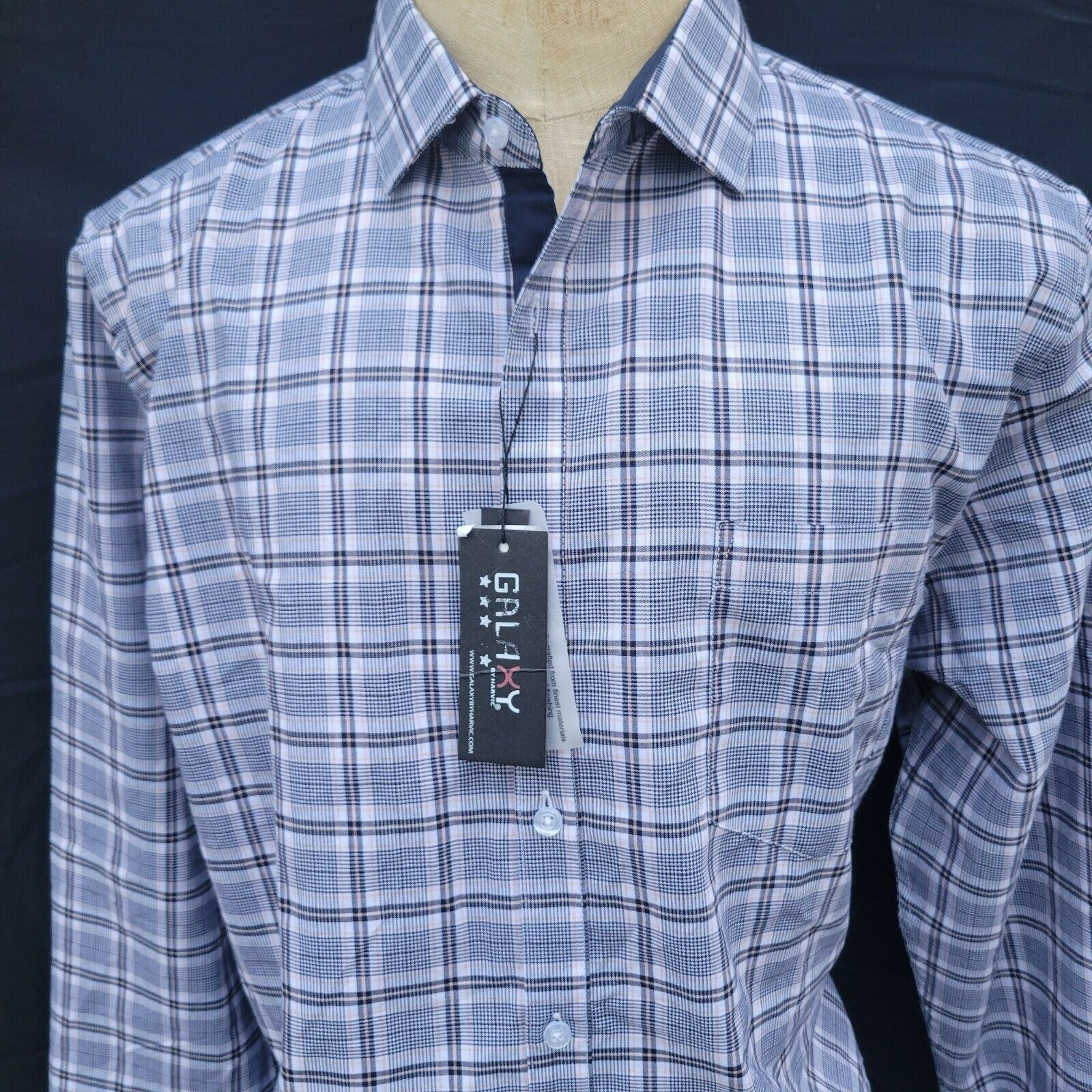 Other Men's Galaxy By Harvic Slim Fit Dress Shirt. XL Size US XL / EU 56 / 4 - 1 Thumbnail