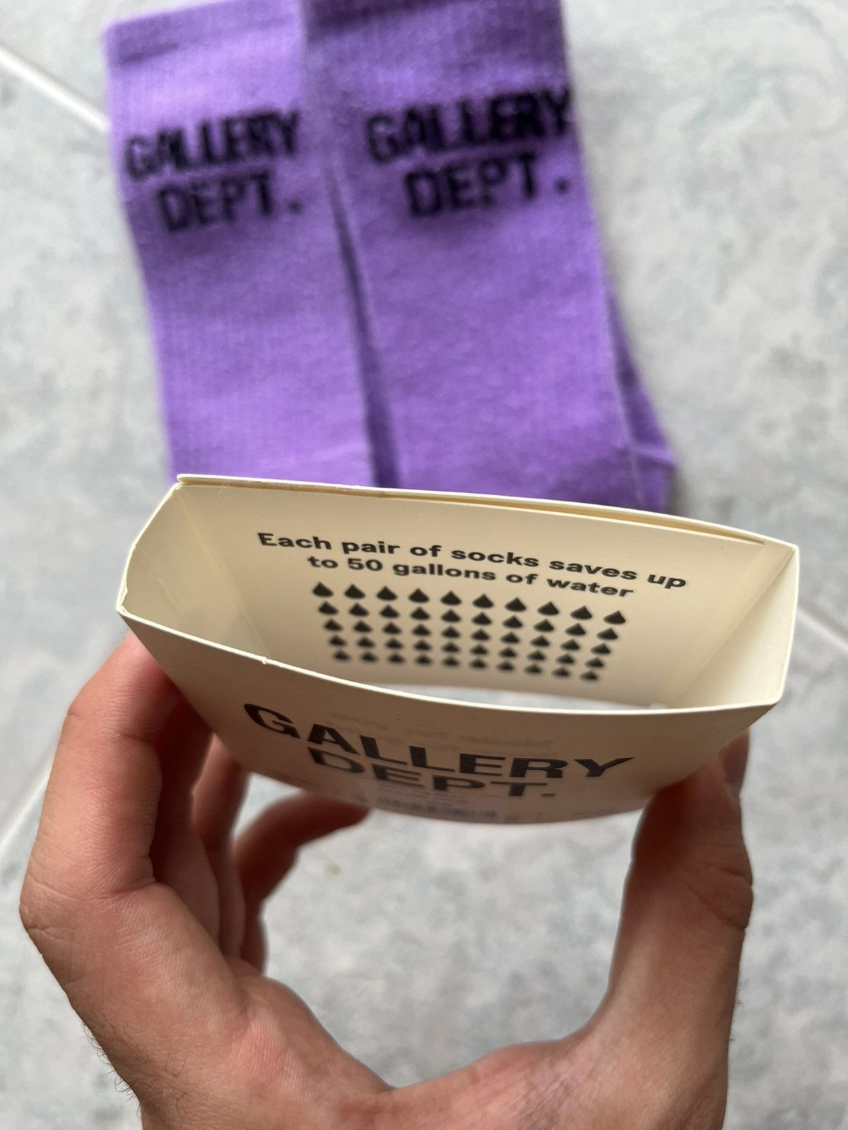 Gallery Dept. Gallery Dept. Logo Socks - Purple - Deadstock / New Size ONE SIZE - 6 Thumbnail
