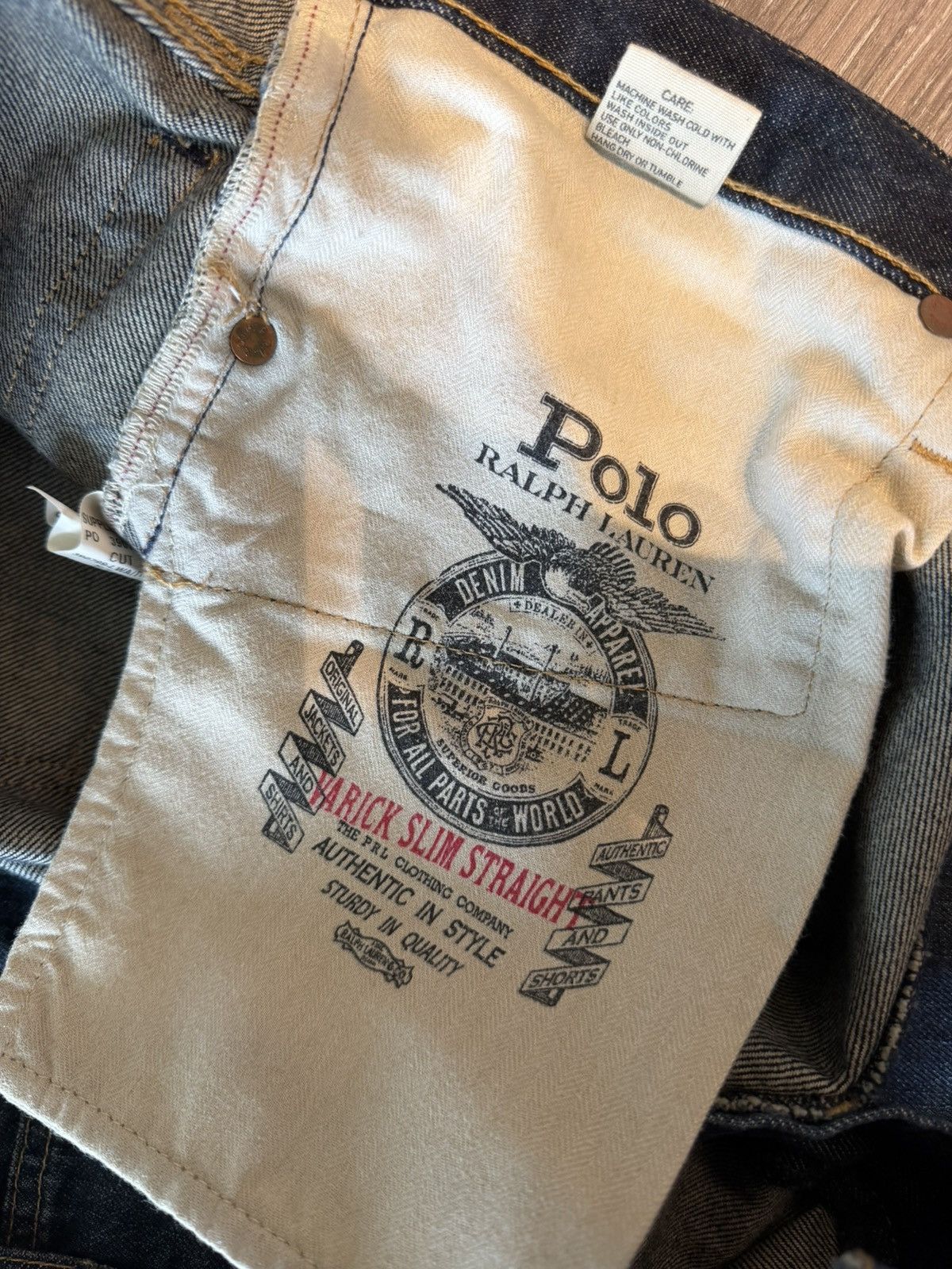 Ralph Lauren Ralph Lauren Varick Slim Straight Dark Blue Jeans size 32x32 Size US 32 / EU 48 - 3 Thumbnail