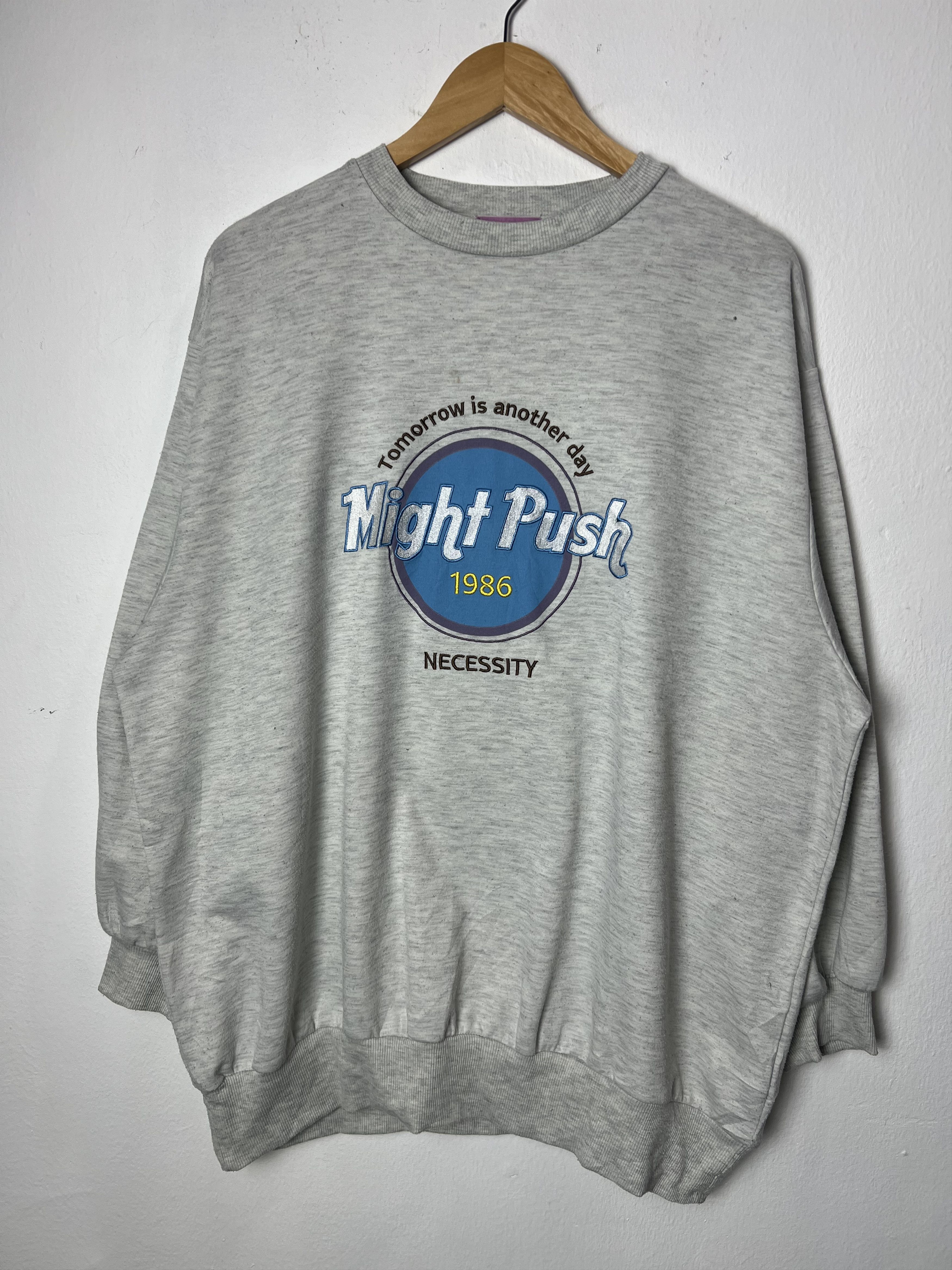 Japanese Brand Might Push Crewneck Oversized Vehement Sweatshirt Size US L / EU 52-54 / 3 - 1 Thumbnail