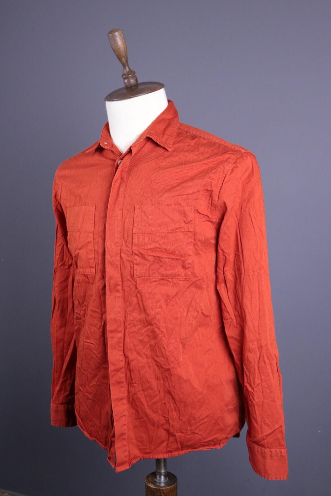 Nudie Jeans NUDIE JEANS CO Orange Denim Long Sleeve Shirt Size S Size US S / EU 44-46 / 1 - 4 Thumbnail