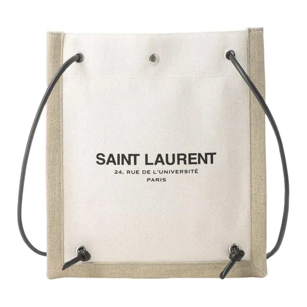 Saint Laurent Paris o1bcso1str1225 Size: OS/YSL BV Univ Flat CB in Beige Size ONE SIZE - 2 Thumbnail