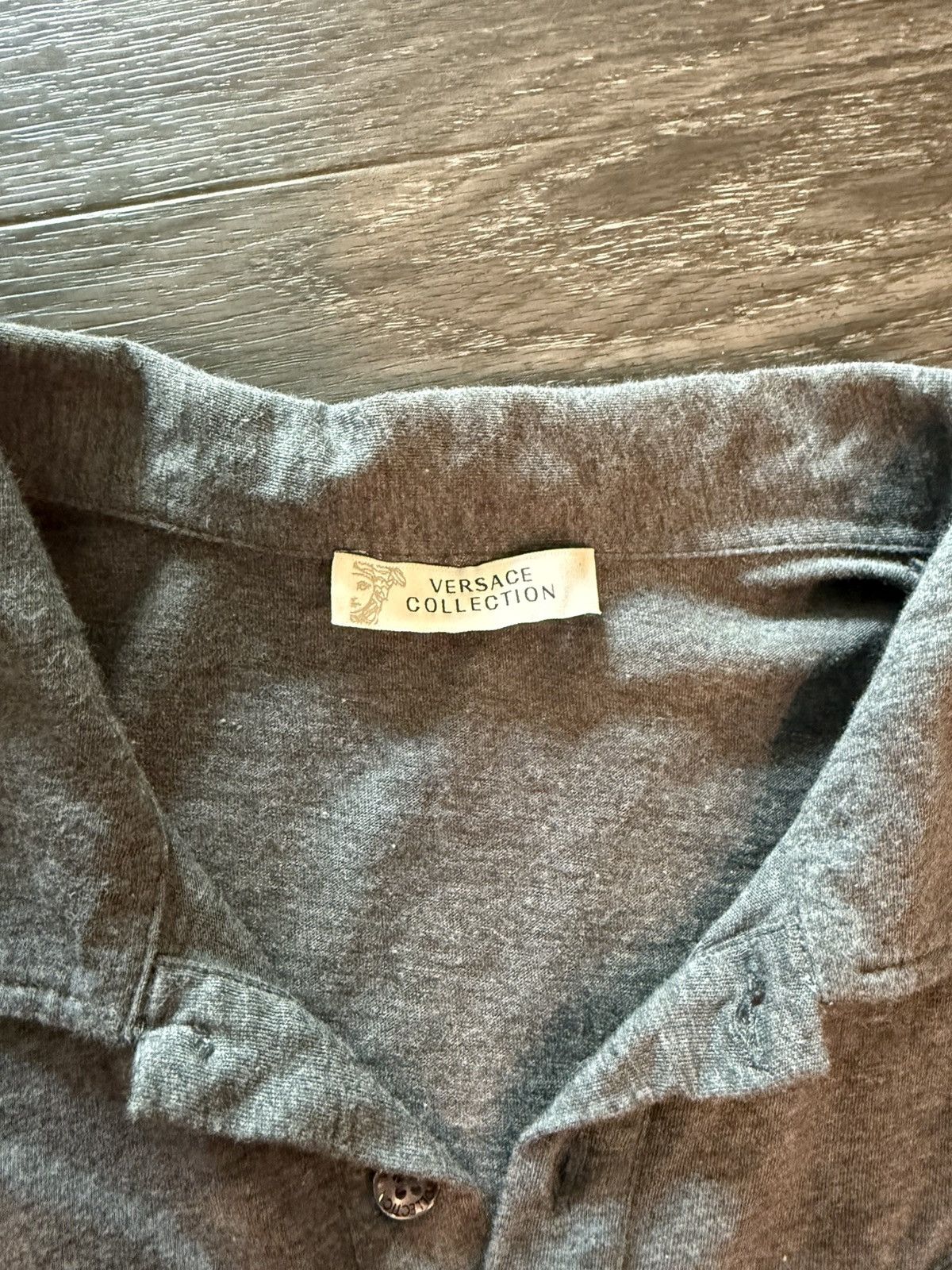 Versace Grey Versace Collection Polo Size US M / EU 48-50 / 2 - 4 Thumbnail