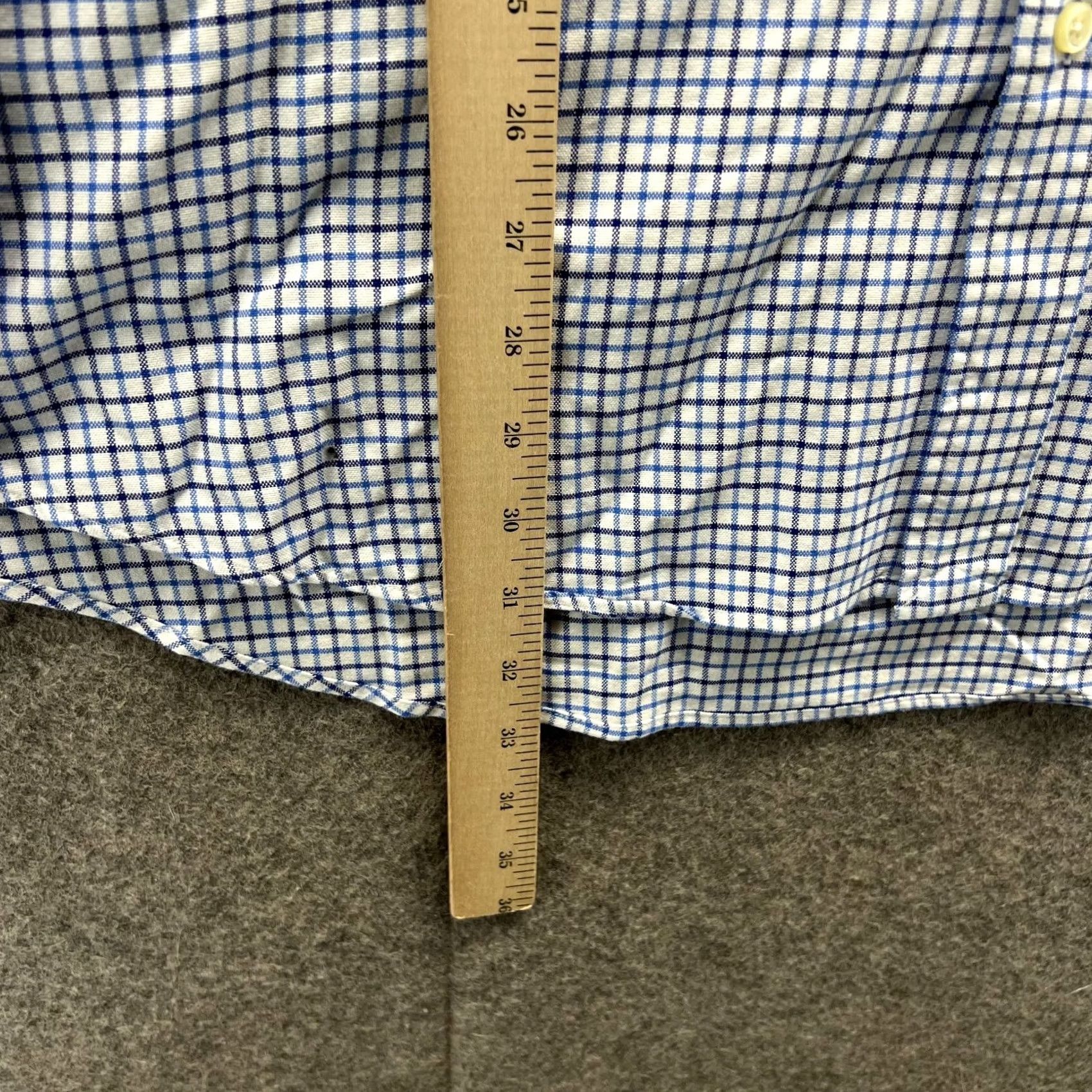 Polo Ralph Lauren VINTAGE Polo Ralph Lauren Shirt Mens XL Blue Button Up Gingham Oxford Pony Shirt Size US XL / EU 56 / 4 - 3 Thumbnail
