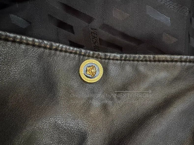 Versace Versace Stitched maze leather jacket Size US M / EU 48-50 / 2 - 3 Thumbnail