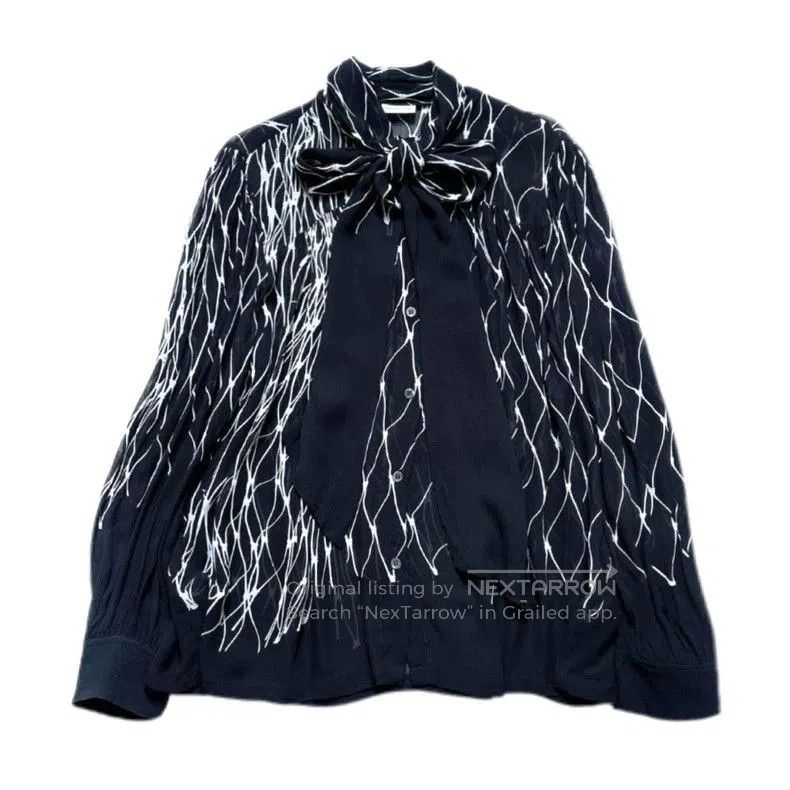 Dries Van Noten Dries Van Noten Bow Tie Print Shirt. Size US M / EU 48-50 / 2 - 1 Thumbnail