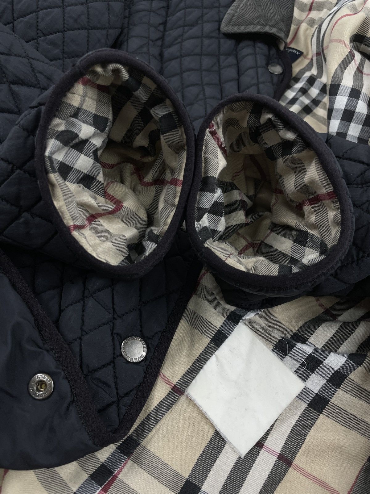 Burberry × Vintage BURBERRYS Nova Paid Quilted Snap-Buttons Coat Trench Jacket Size S / US 4 / IT 40 - 18 Thumbnail