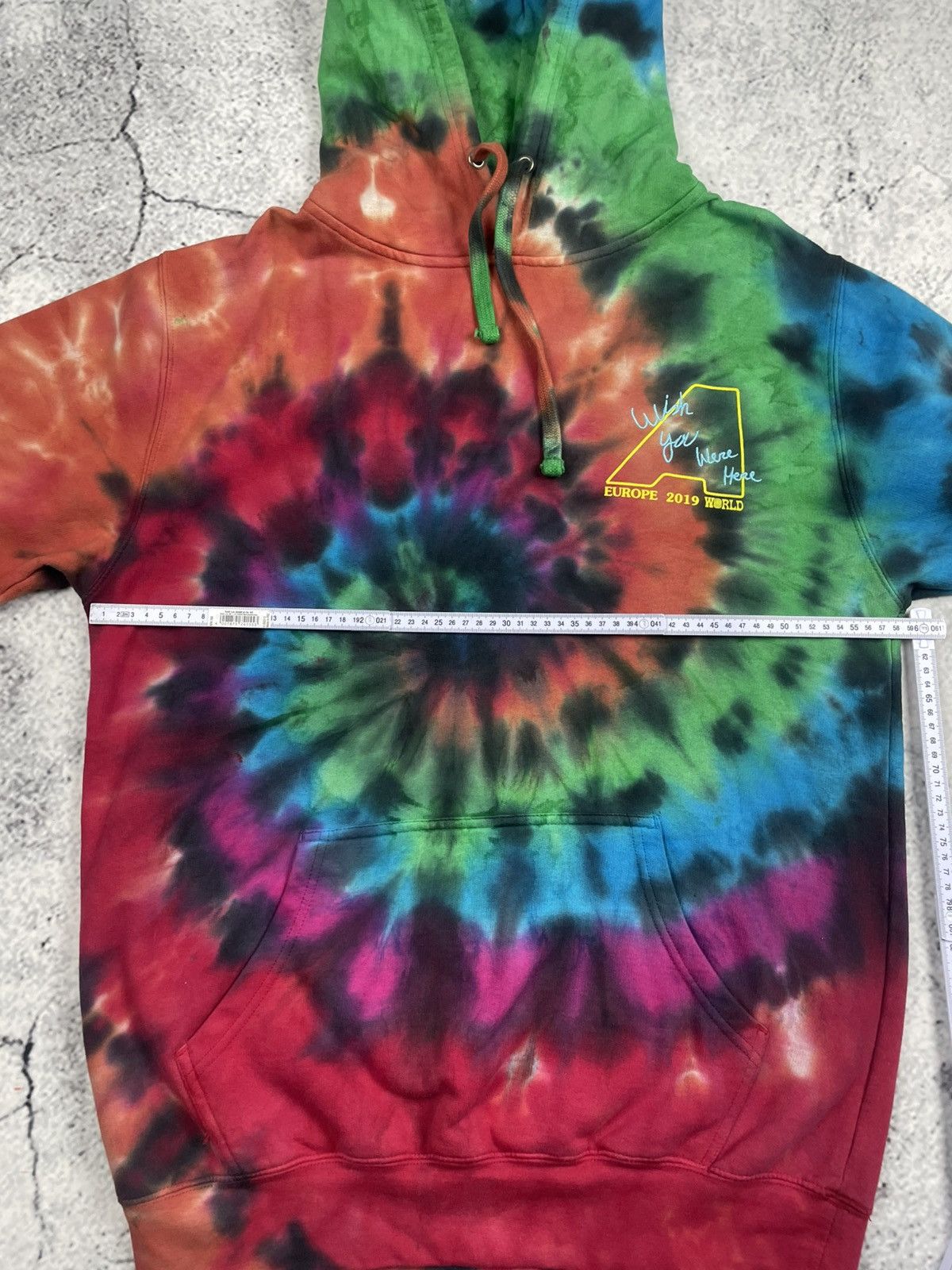 Travis Scott Astroworld L Europa 2019 Tour Tie-Dye Hoodie Streetwear Size US L / EU 52-54 / 3 - 13 Thumbnail