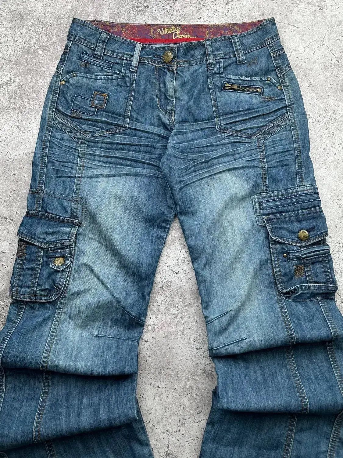 Vintage Vintage Cargo Wide Jeans C605(V574) Size US 32 / EU 48 - 2 Thumbnail