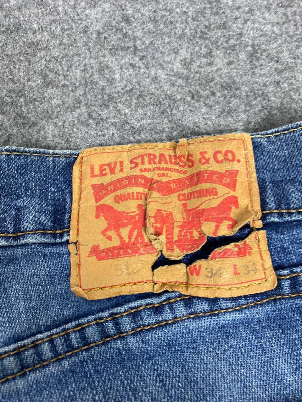 Levi's levis 513 distressed denim nice design Size US 36 / EU 52 - 8 Thumbnail