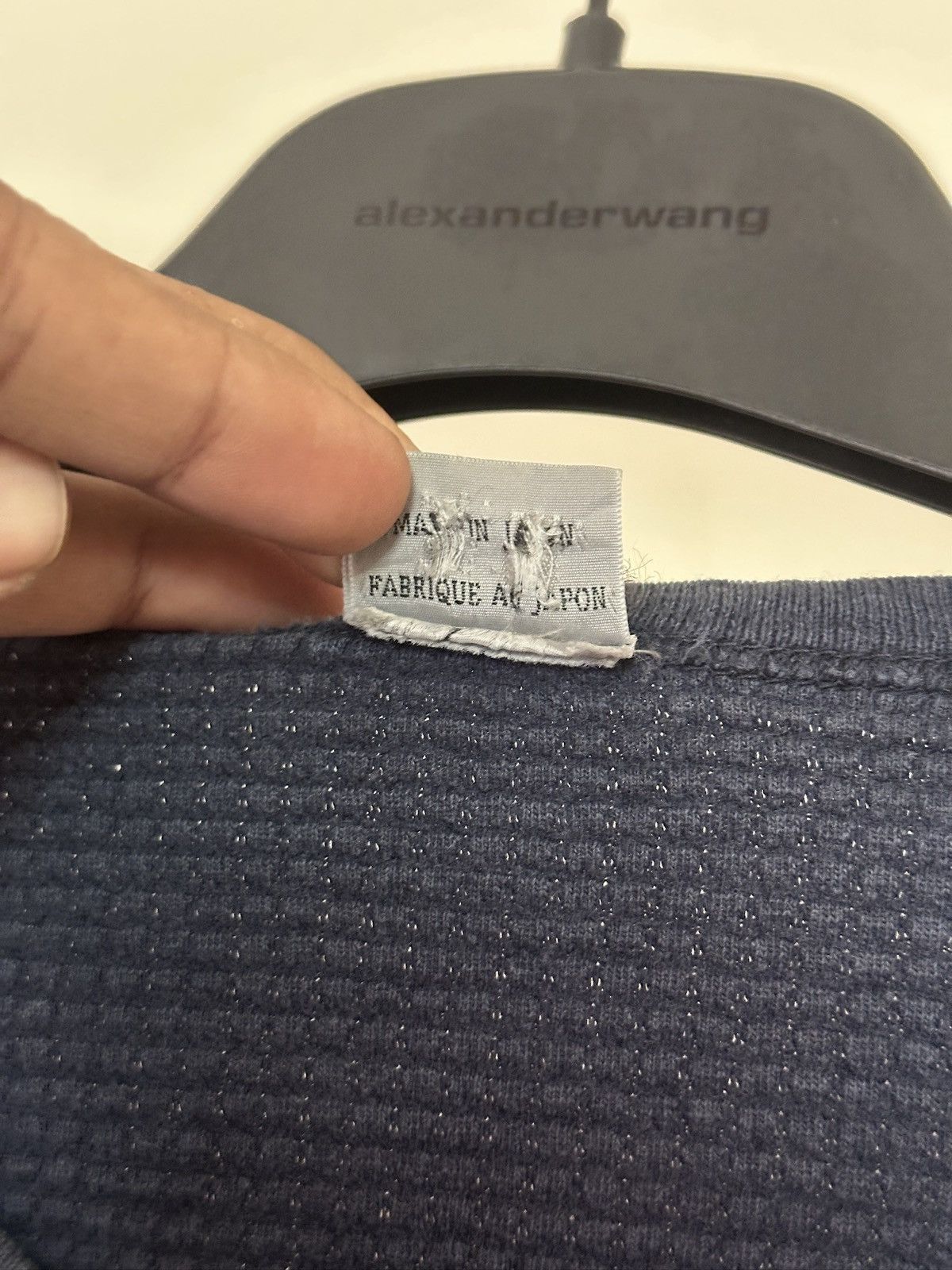Yohji Yamamoto 1990s Yohji Yamamoto Waffle Knit thermal Tshirt Size US L / EU 52-54 / 3 - 5 Thumbnail