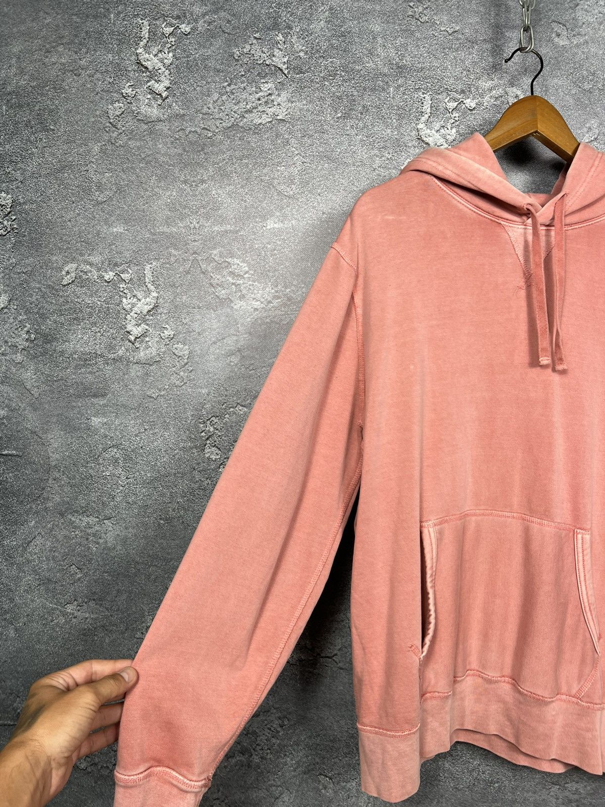 Denim & Supply Ralph Lauren Denim and Supply Ralph Lauren Washed Pink Hoodie With Logo Size US L / EU 52-54 / 3 - 6 Thumbnail