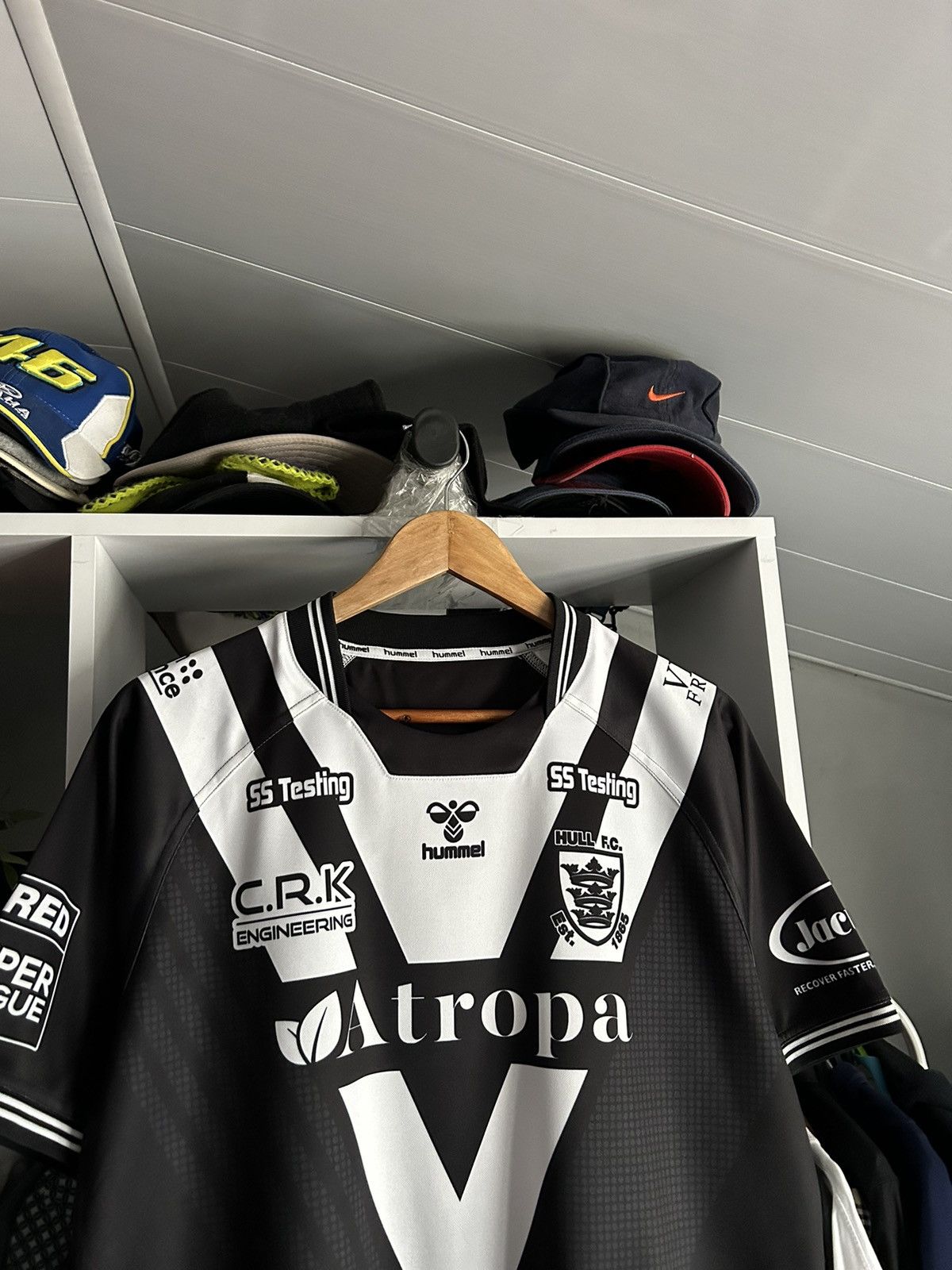 Hummel Hull FC Hummel Black Rugby Team Shirt Men's Size US XXL / EU 58 / 5 - 2 Thumbnail