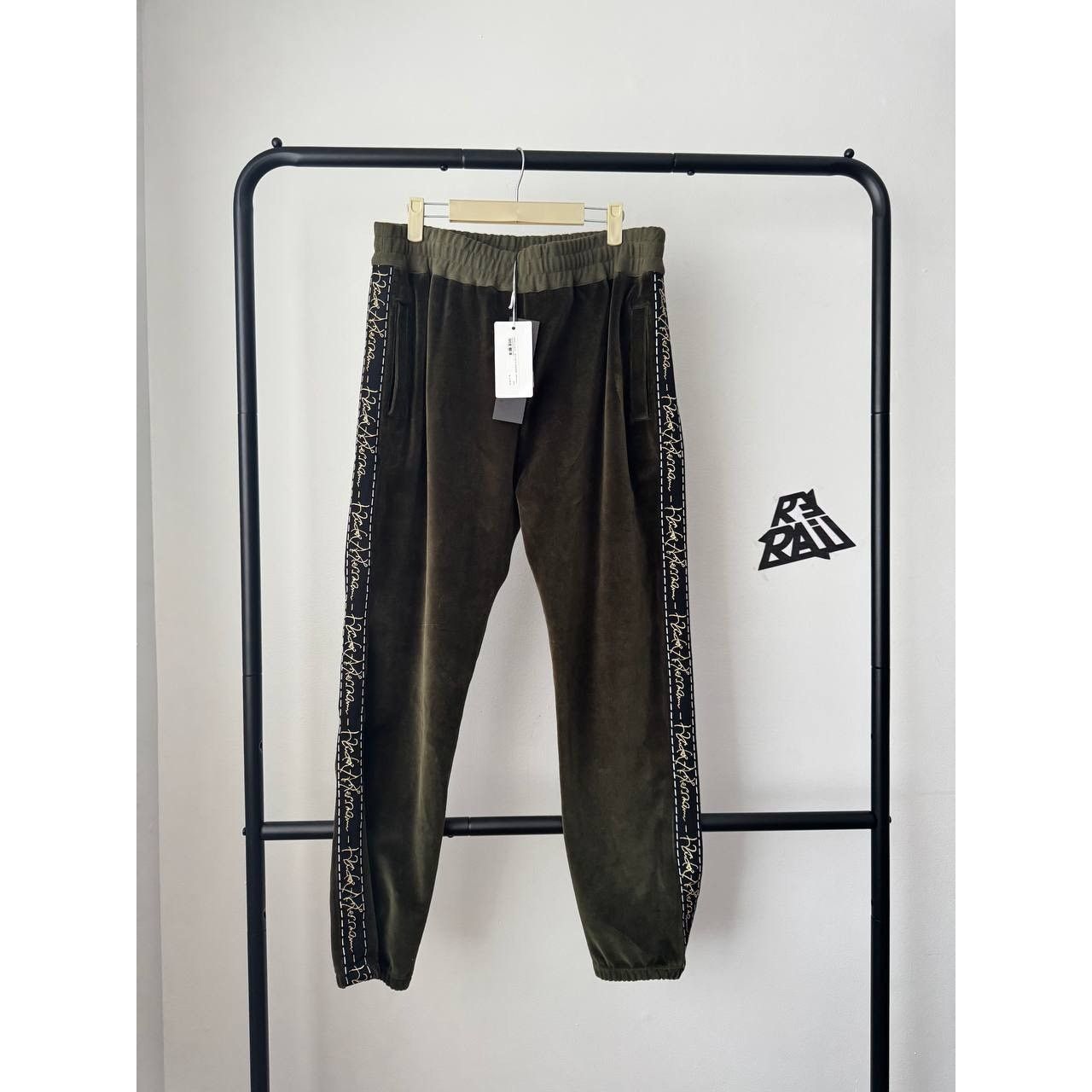 Haider Ackermann NWT Haider Ackermann Velvet Jogging Tape Pants Size US 36 / EU 52 - 1 Thumbnail