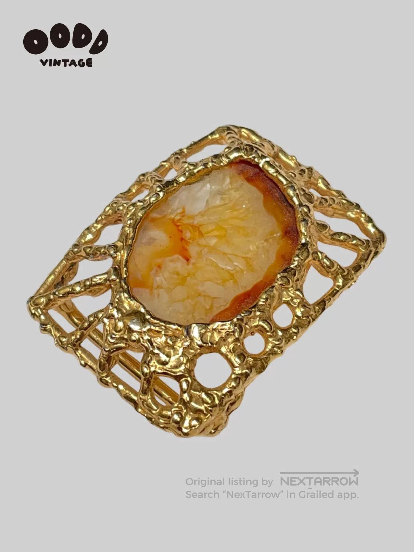 VINNY's Vintage French Gold Frame Belt Buckle. Size ONE SIZE - 6 Thumbnail