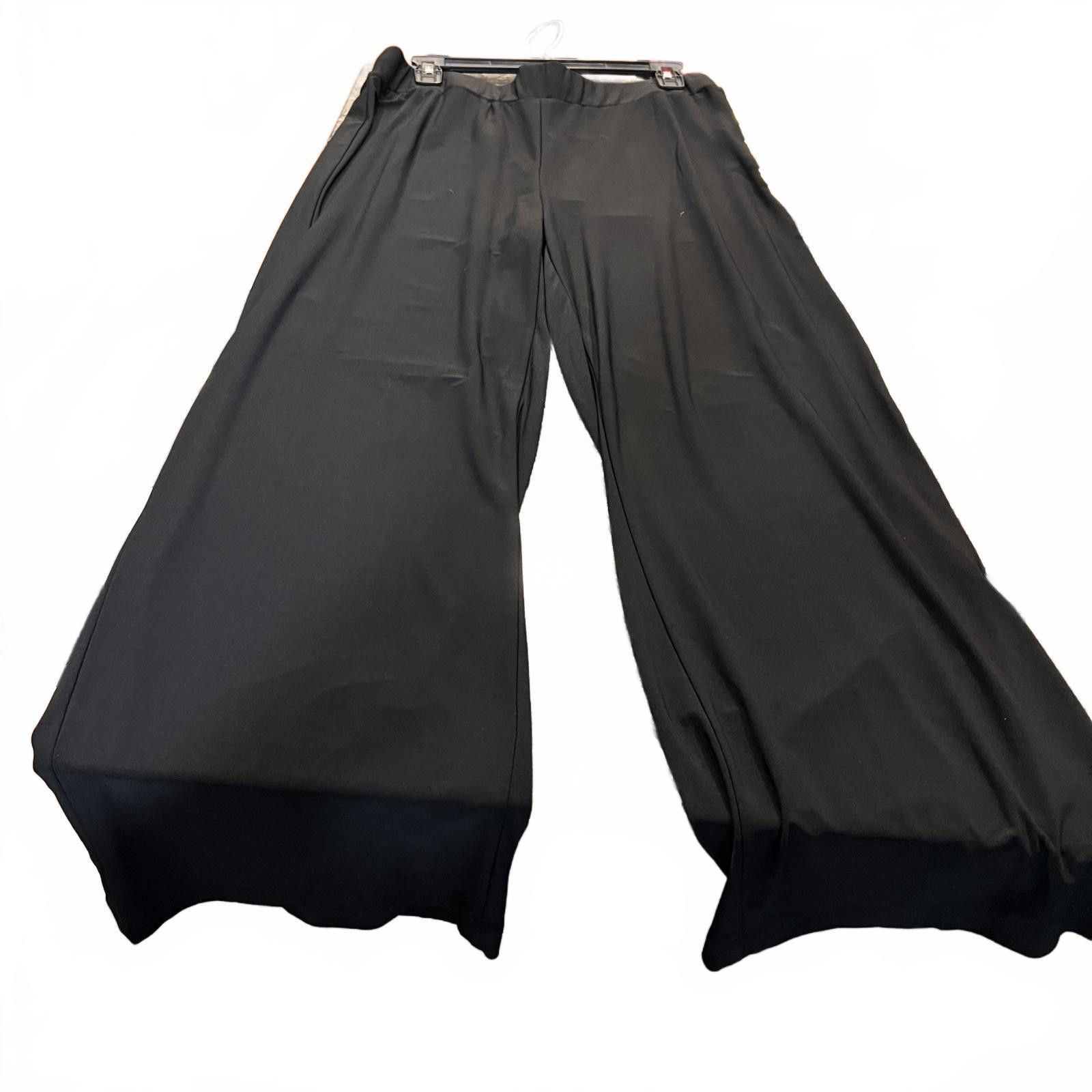 Other My Collection Woman’s Black Wide Leg Women's Trousers Size 42" / US 20 - 1 Thumbnail